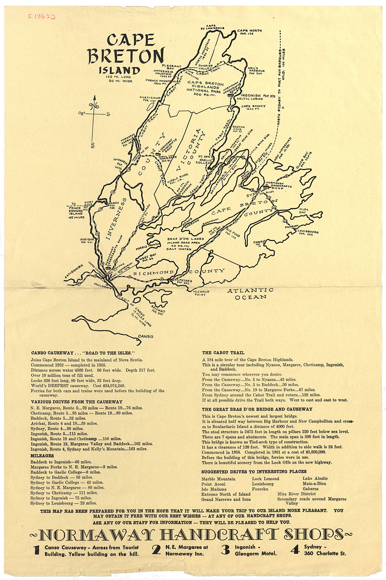 maps : Cape Breton, Nova Scotia