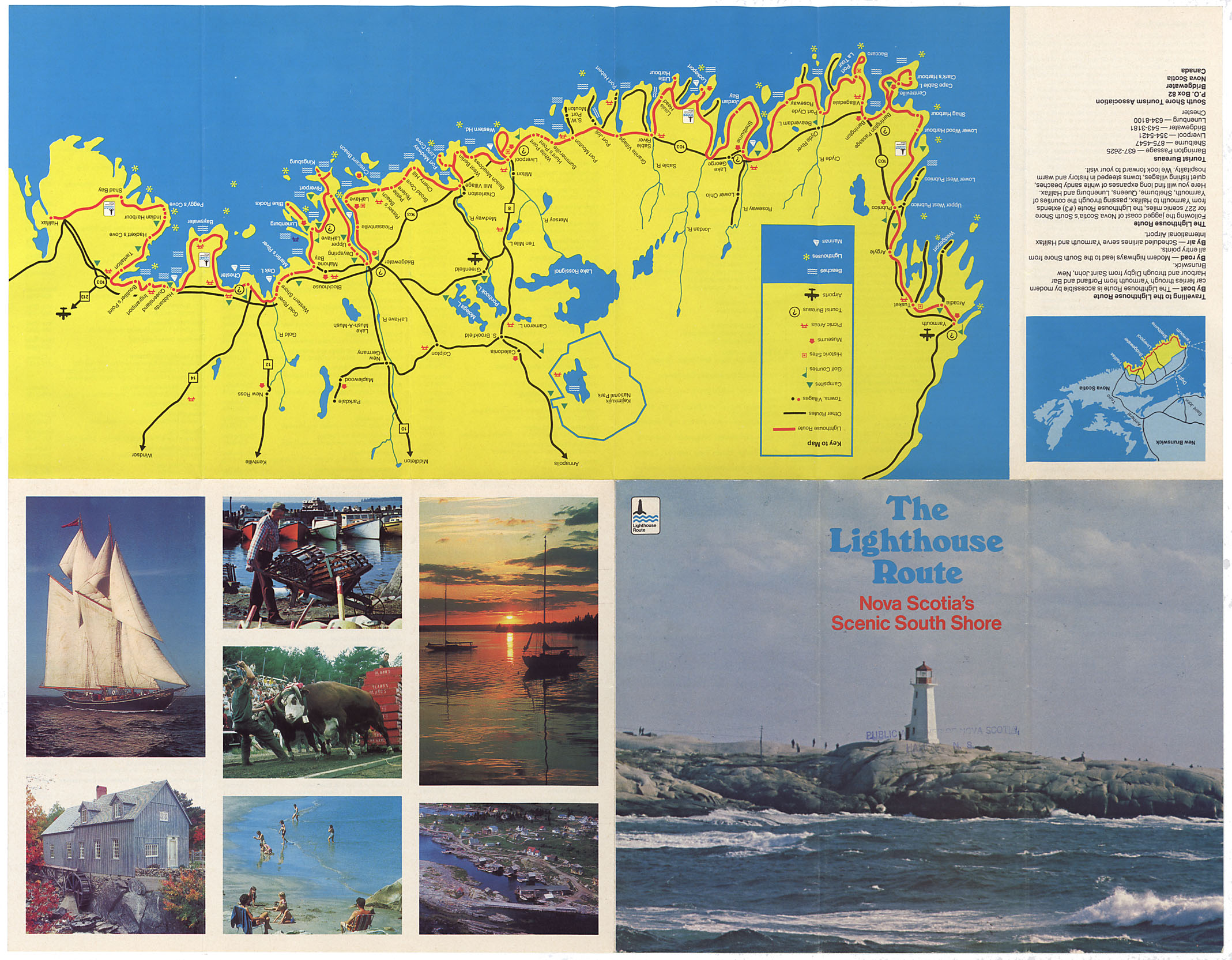 maps : The Lighthouse Route-NS South Shore