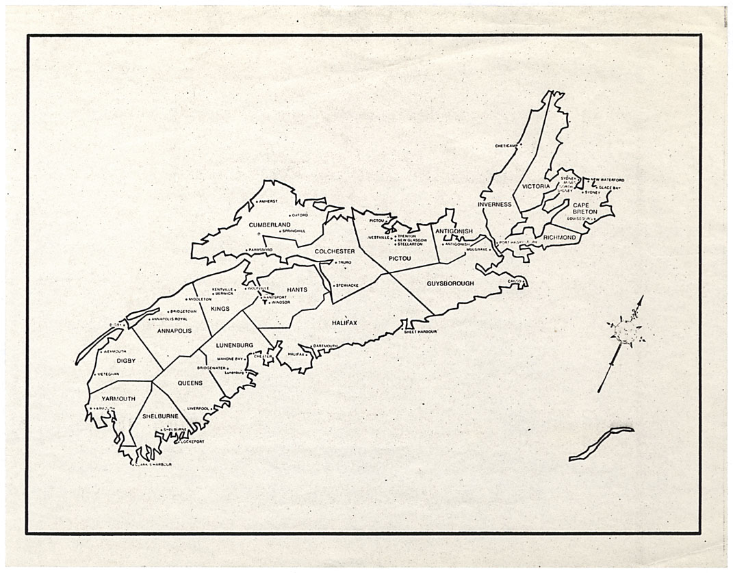 maps : Map of Nova Scotia
