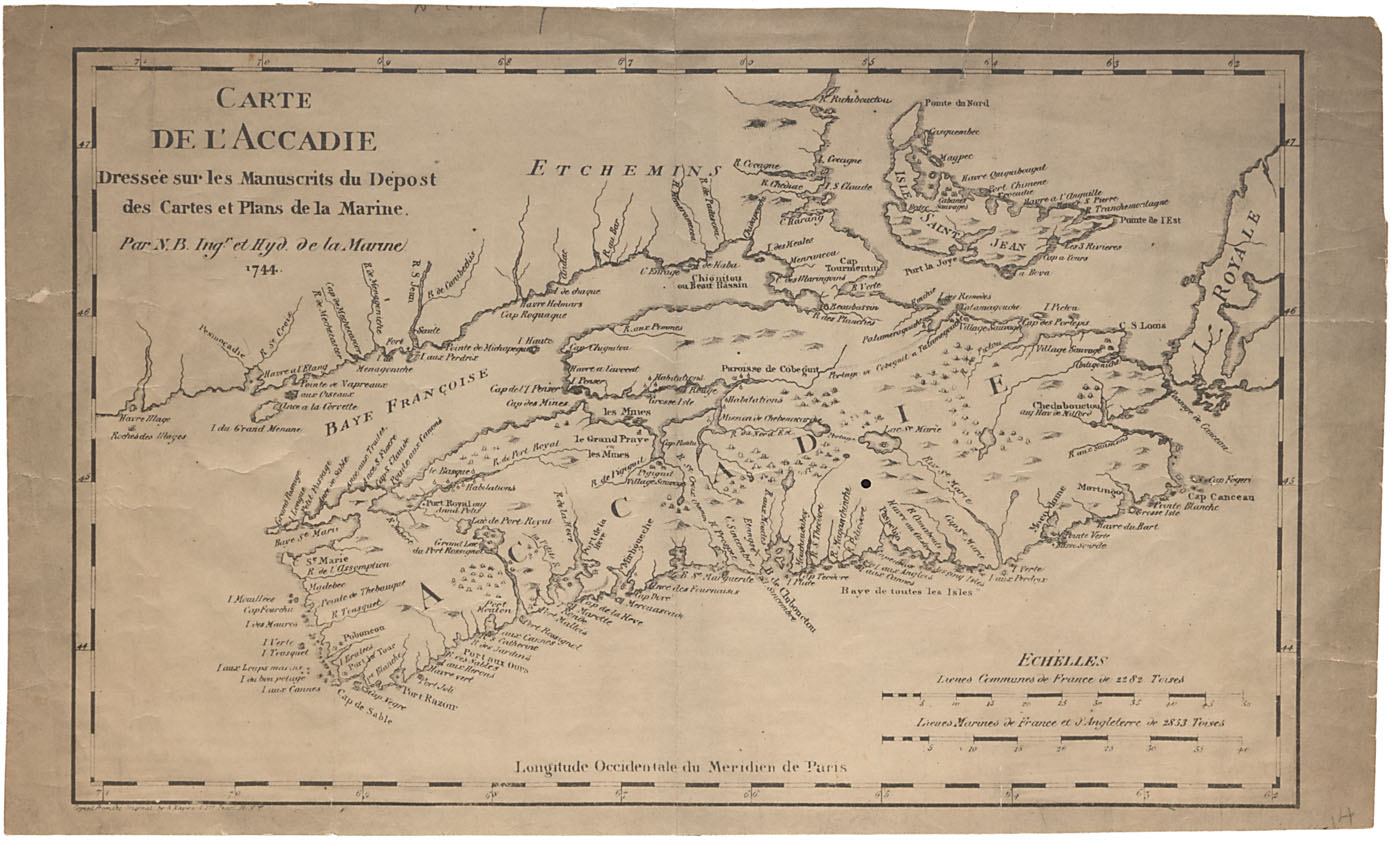 maps : Carte de LAccadie