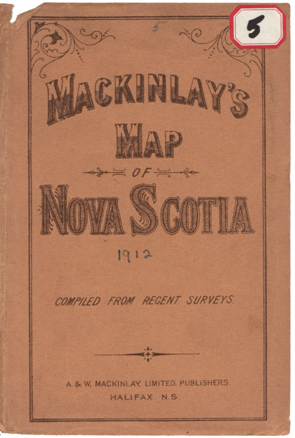 maps : MacKinlays Map of the Province of Nova Scotia, includes P.E.I.