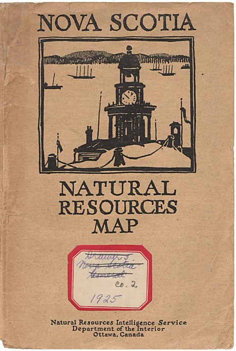 maps : Map of Nova Scotia indicating Natural Resources and Transportation Routes