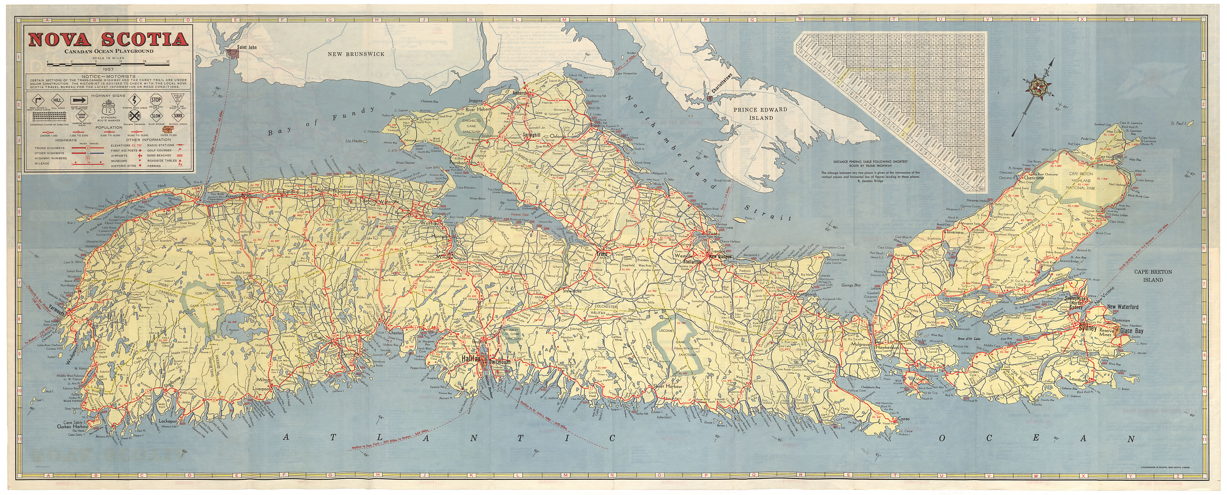 maps : Nova Scotia Official Highway Map