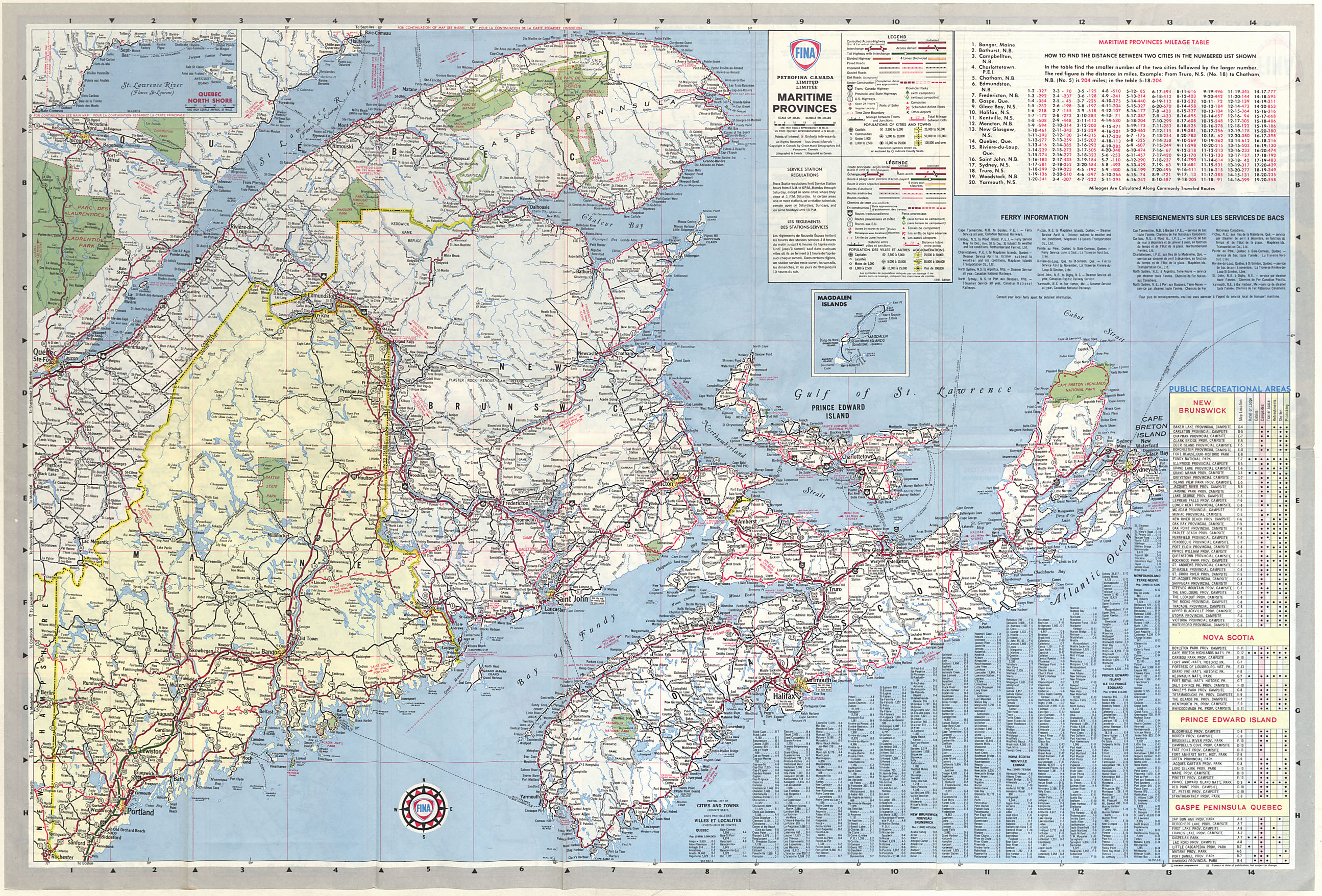 maps : Maritimes Petrofina Canada Ltd.