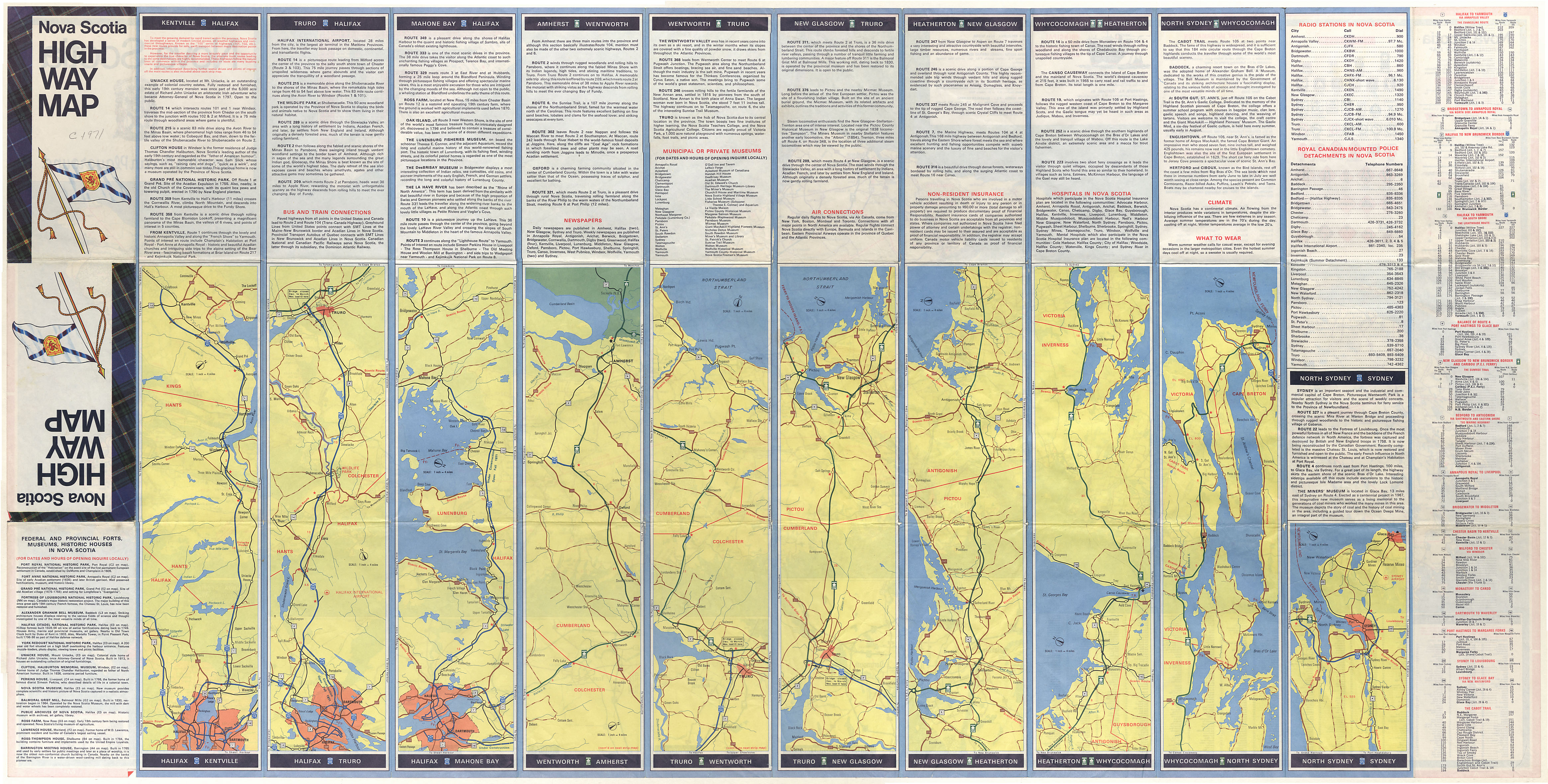 maps : Nova Scotia highway map