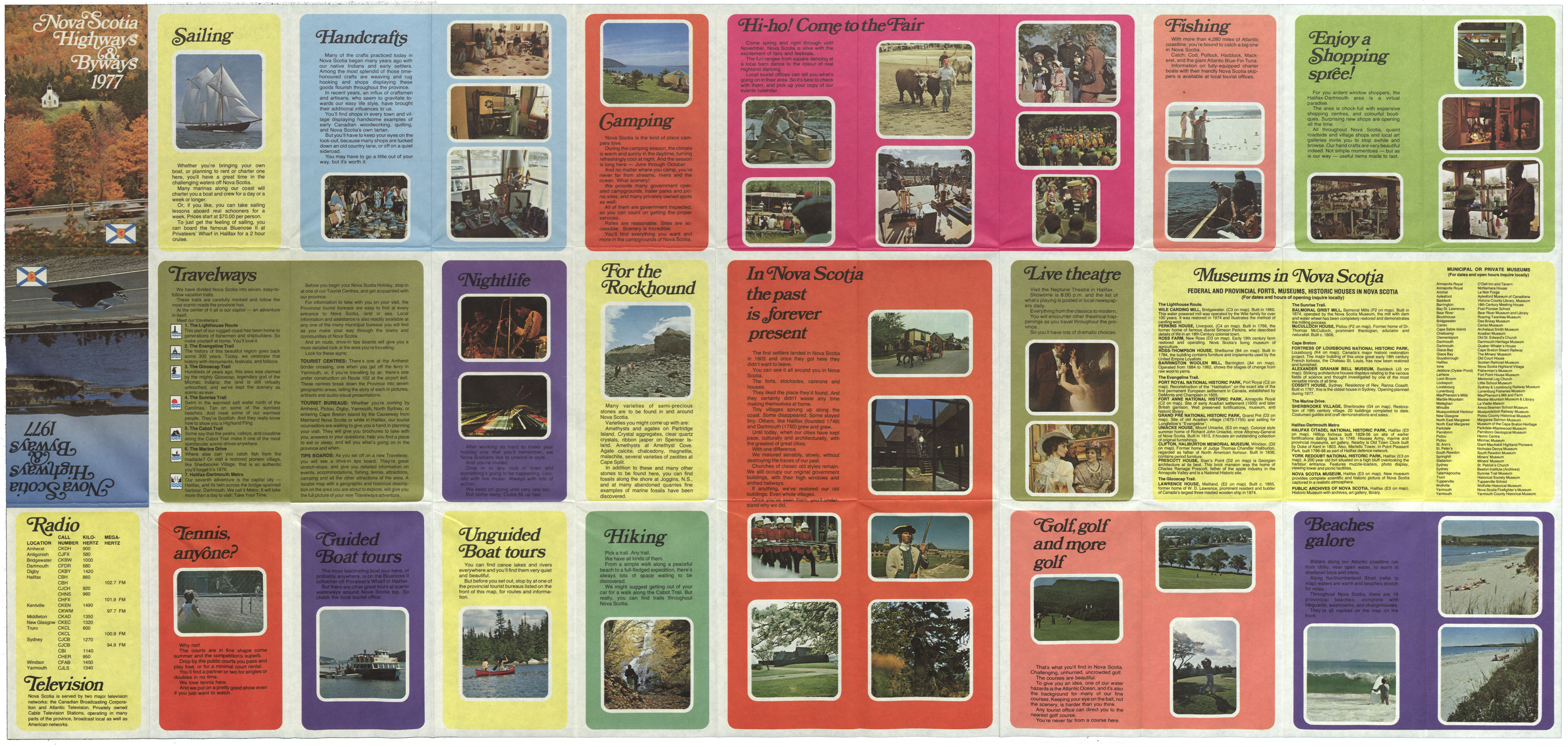 maps : Nova Scotia Highways and Byways 1977