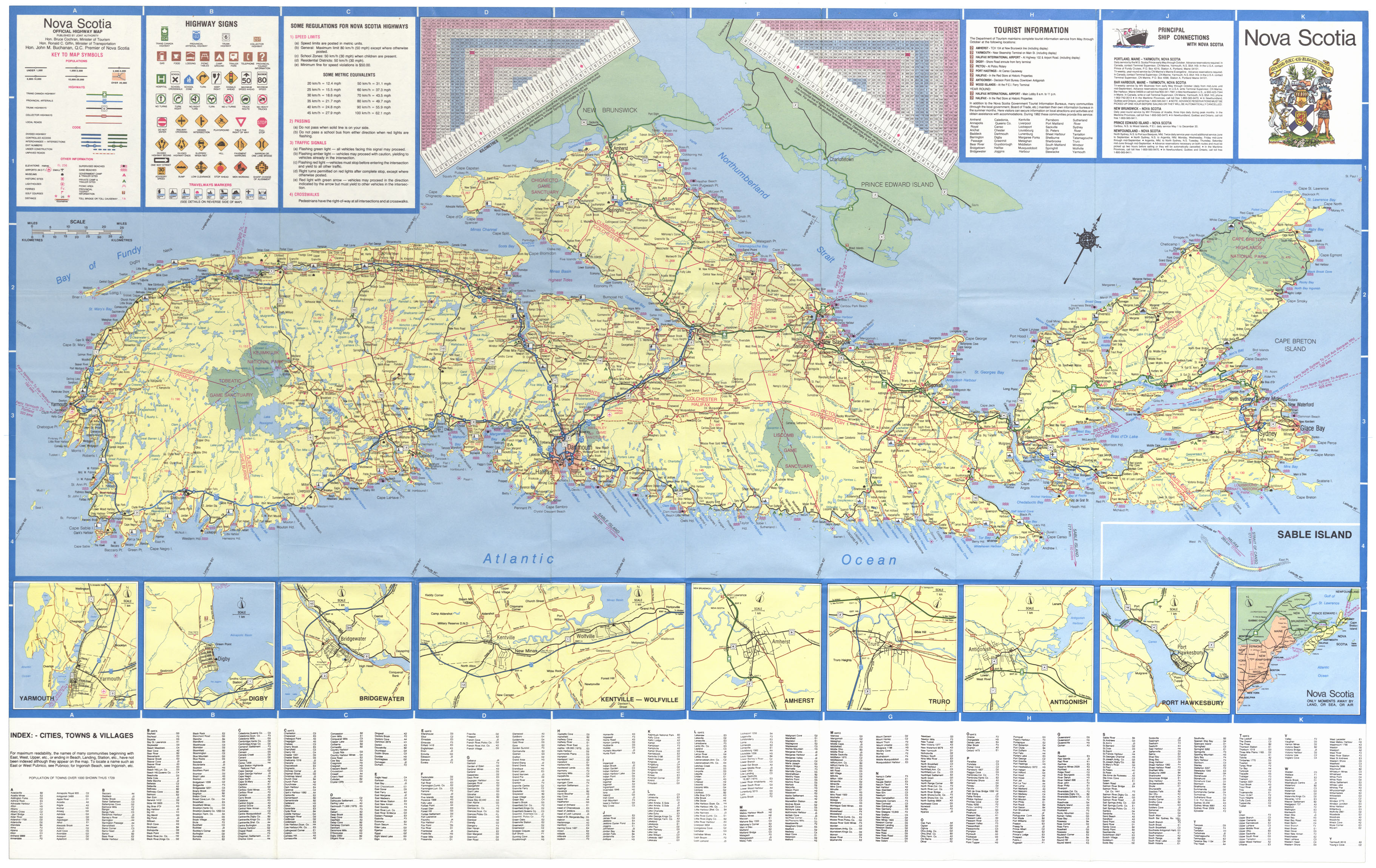 maps : Nova Scotia Highways & Byways