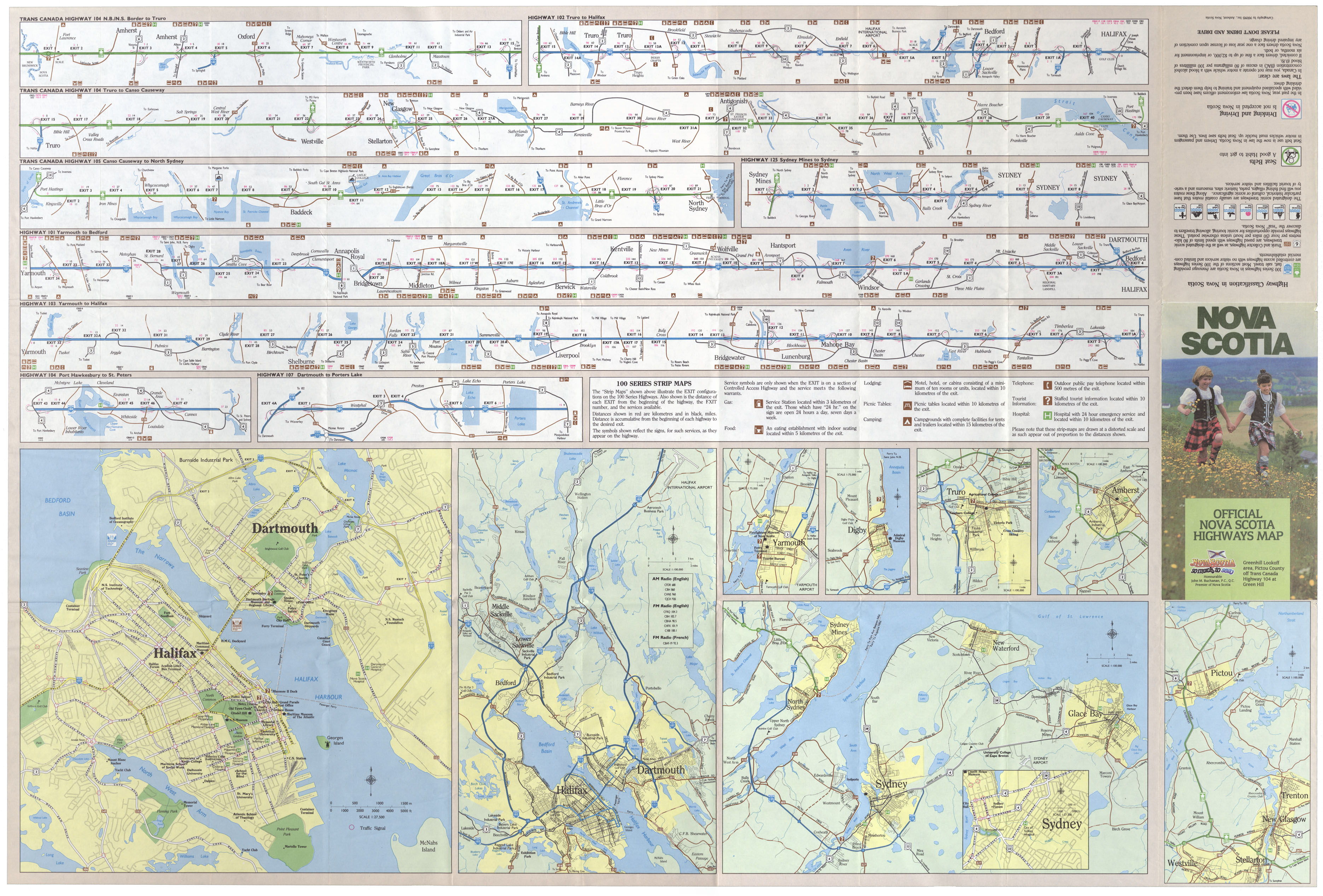 maps : Nova Scotia Official N.S. Highway Map