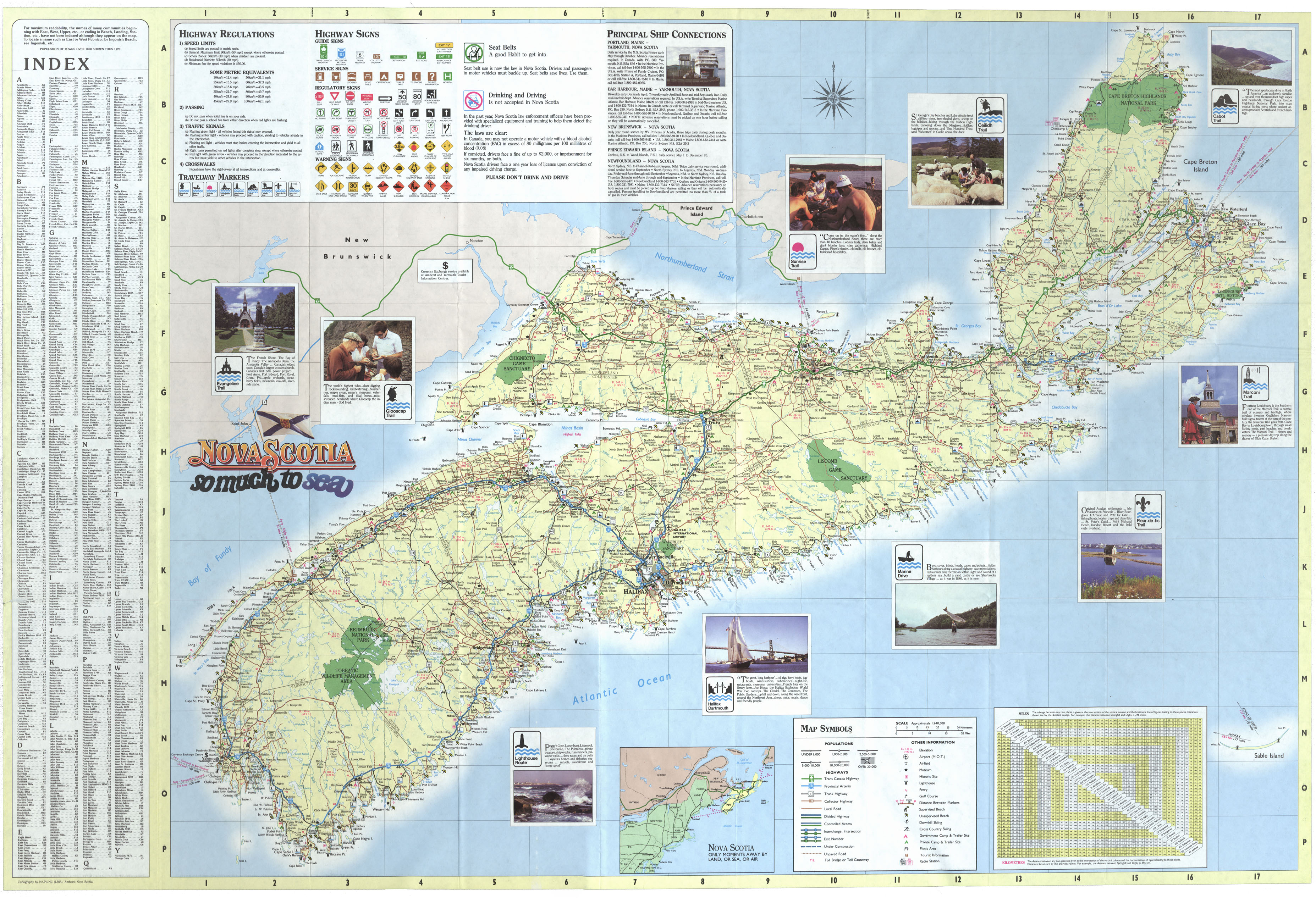 maps : Nova Scotia Doers and Dreamers-Official Highways Map