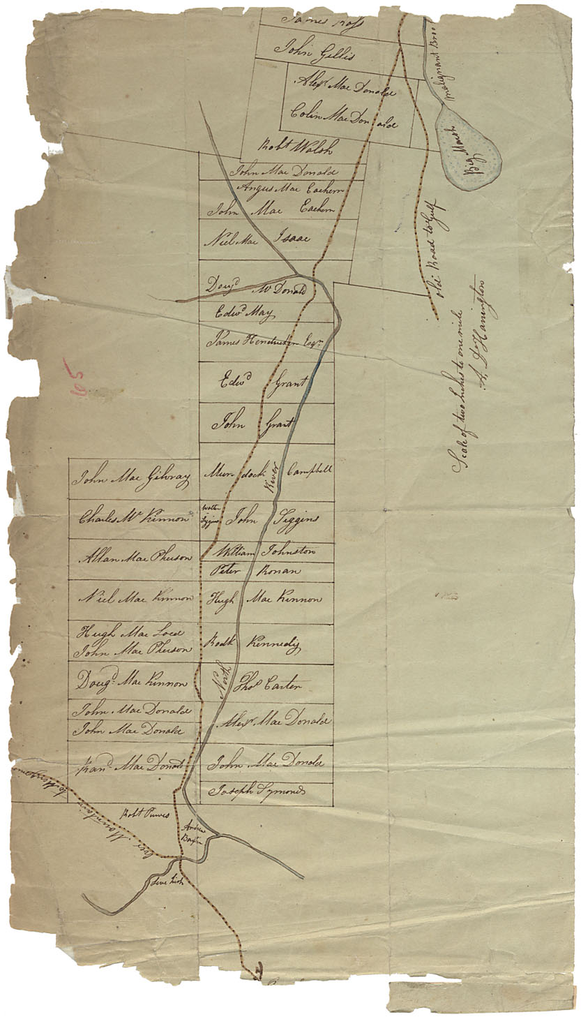 maps : Road from Malignent Brook to town of Antigonish