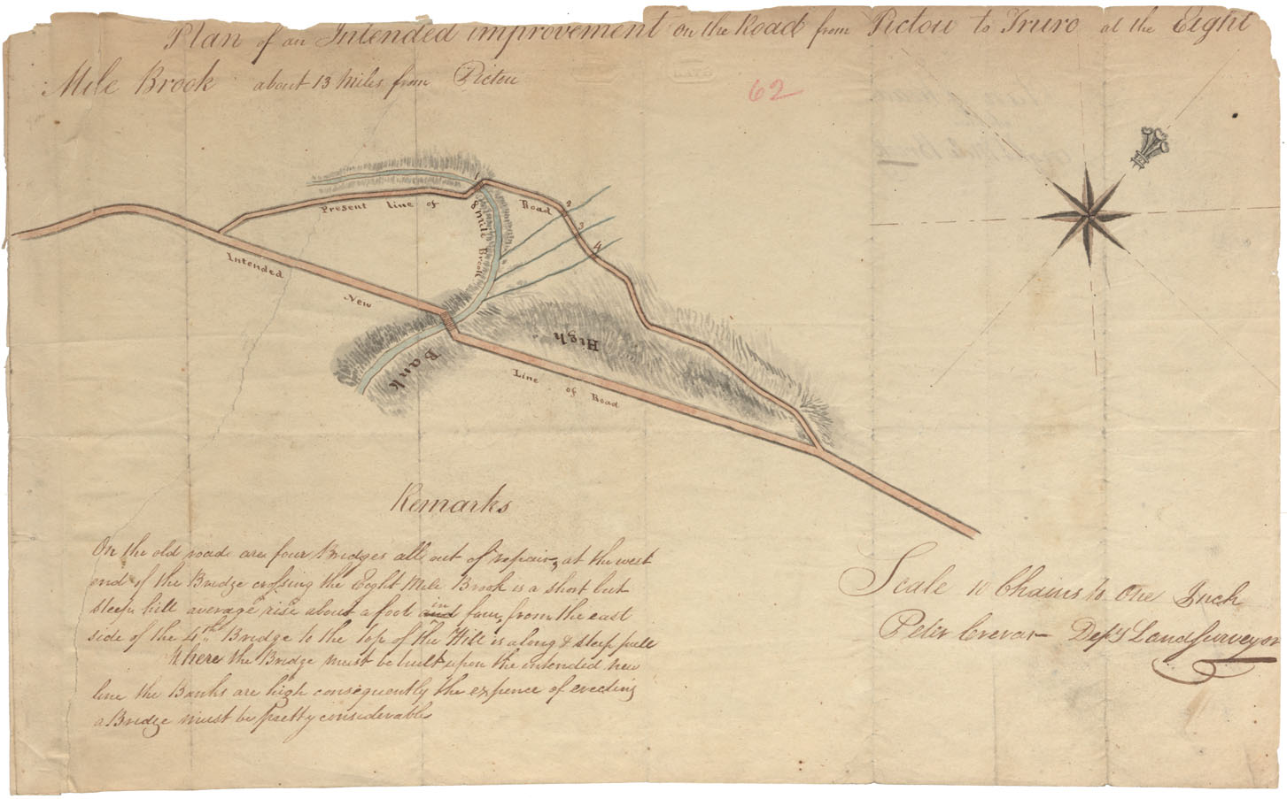maps : Plan of an intended improvement on the Road Pictou to Truro at the Eight Mile Brook about thirteen miles from Pictou
