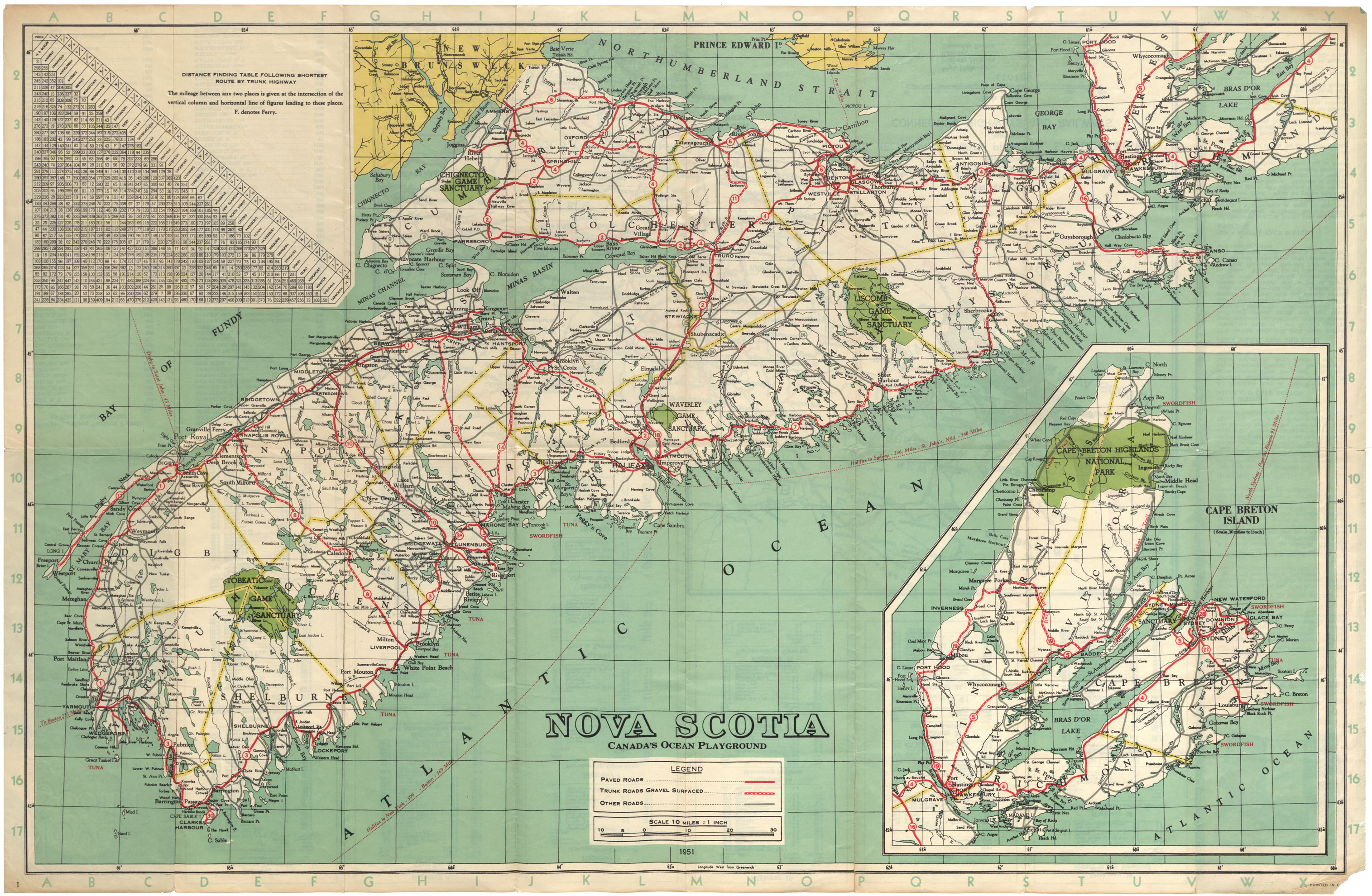 maps : Official highway map, Province of Nova Scotia