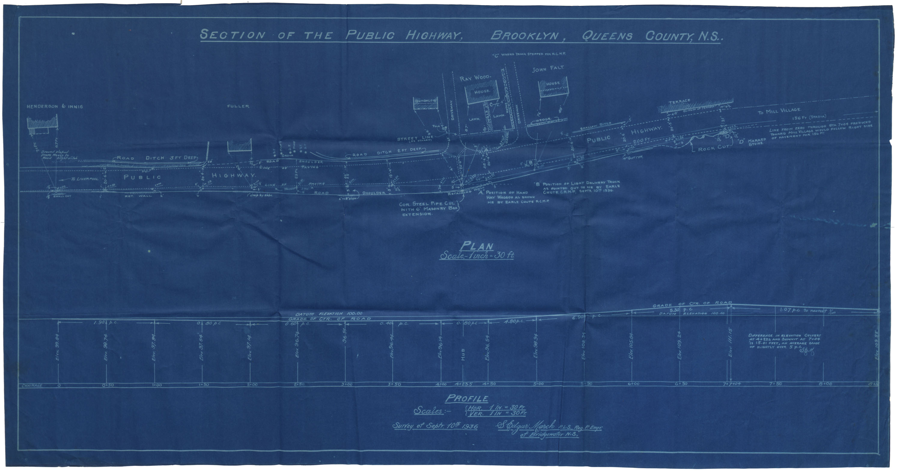 maps : Section of the Public highway, Brooklyn Queens County