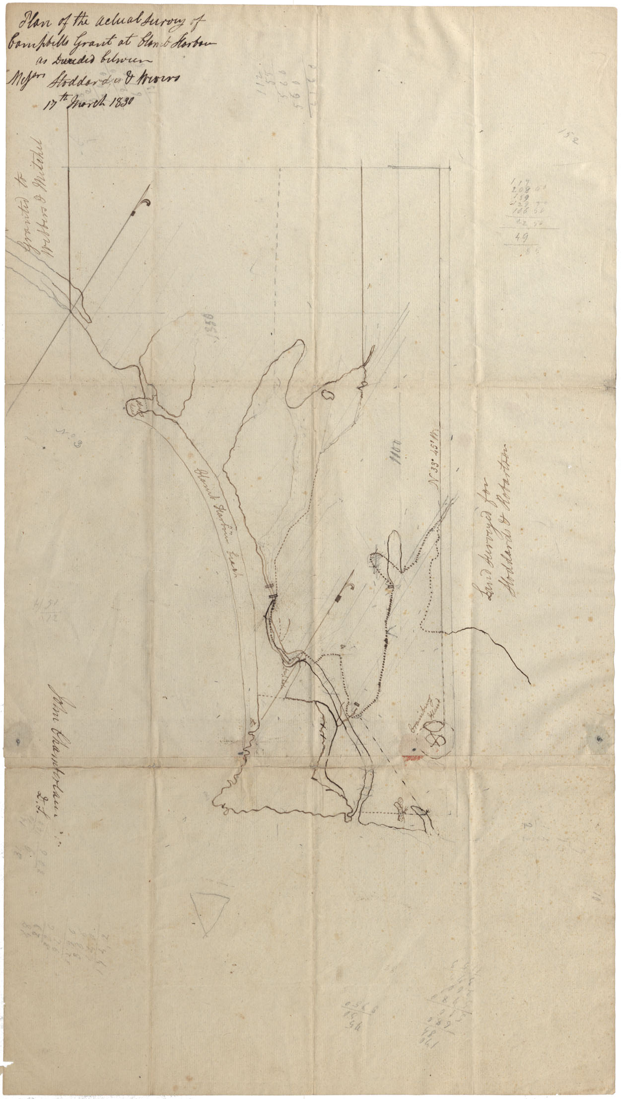 maps : Halifax County Clam Harbour 1830