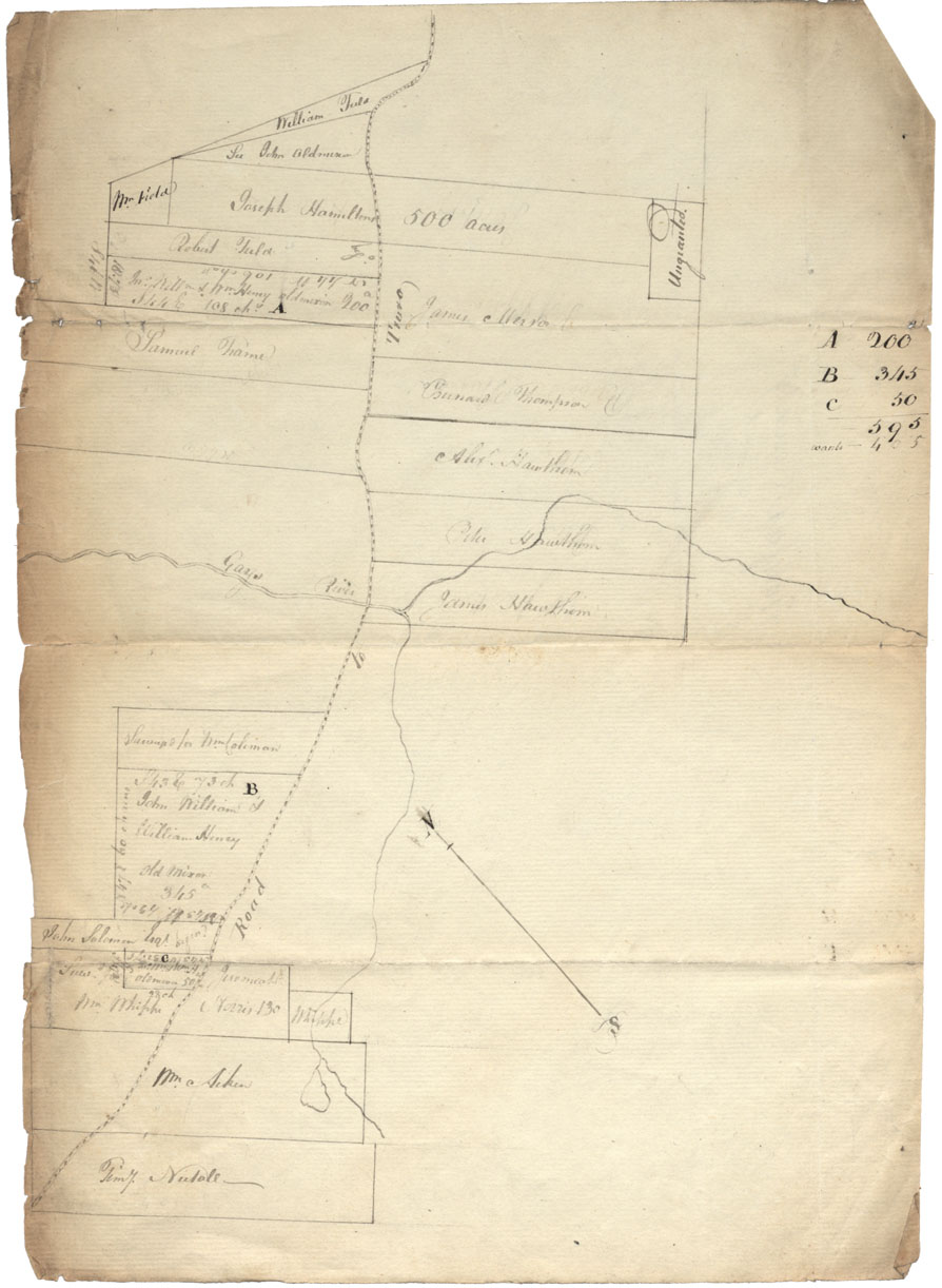 maps : Halifax county Gays River and Road to Truro w.m.1811