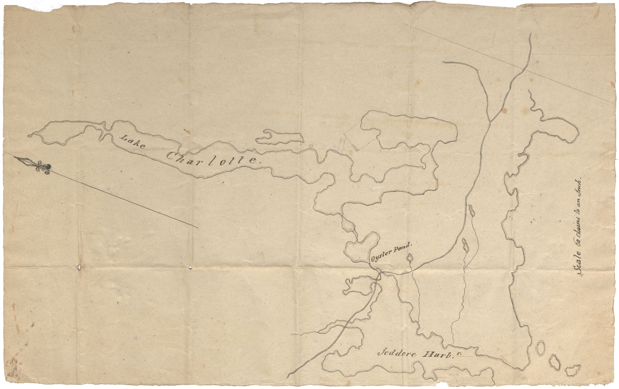 maps : Halifax County Lake Charlotte, Oyster Pond, and Jeddore Harbour w.m.1827