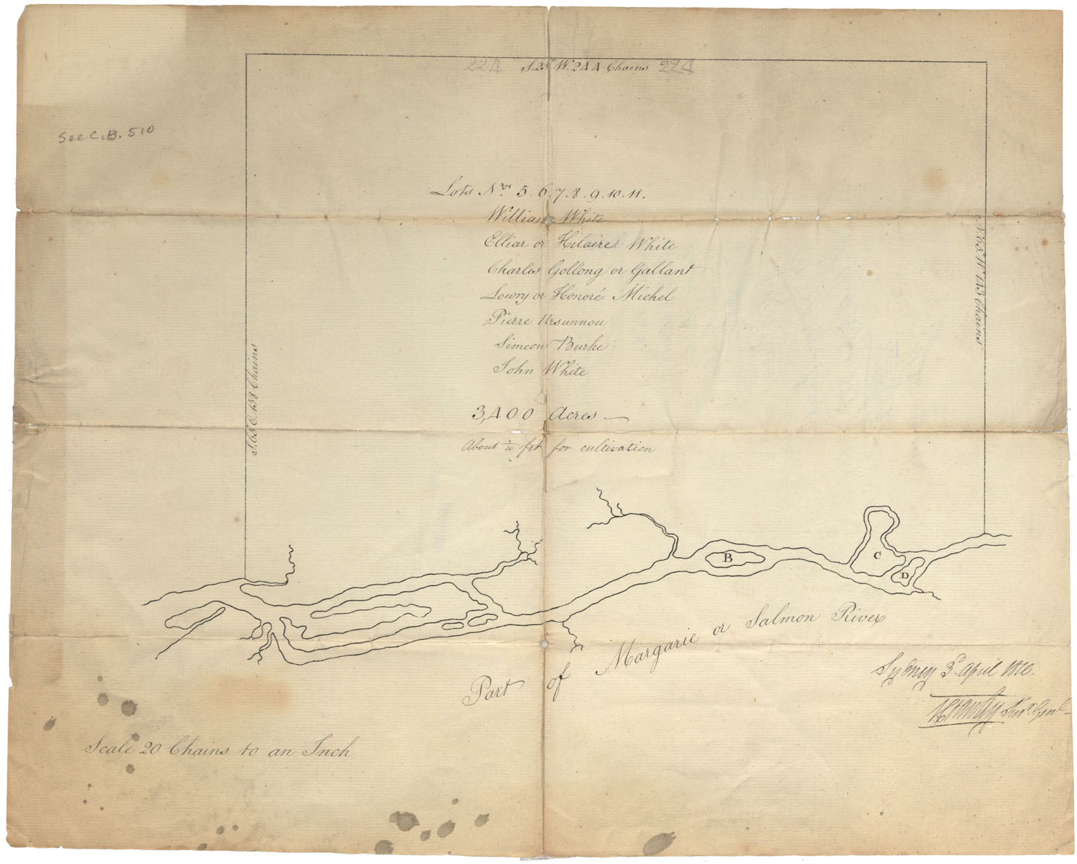 maps : Cape Breton Margaree River Brook A pg.313 1810