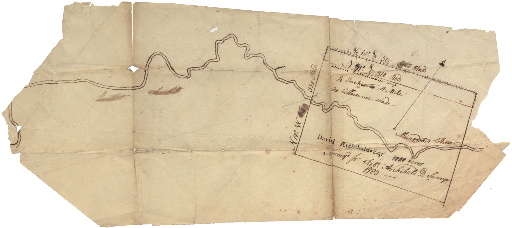 maps : Halifax County Musquodoboit River 1783