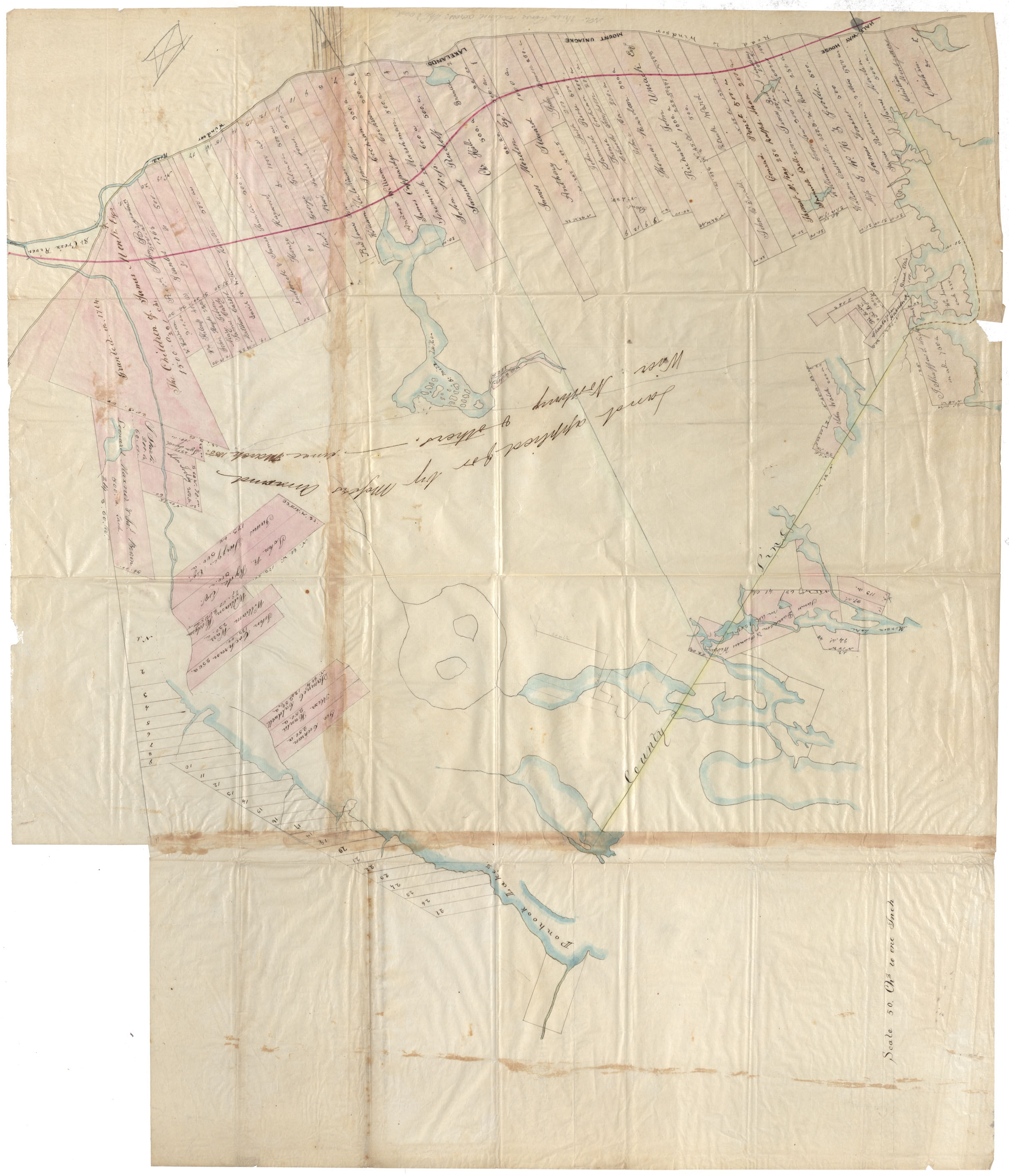 maps : Hants & Halifax County Lands bounded by Penhook Lakes, St.Croix R., Windsor Road, & Halifax County Line