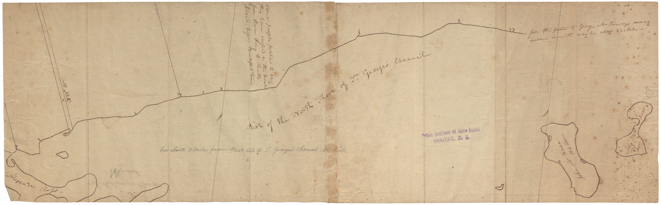 maps : Cape Breton North Shore of St.Georges Channel No.9