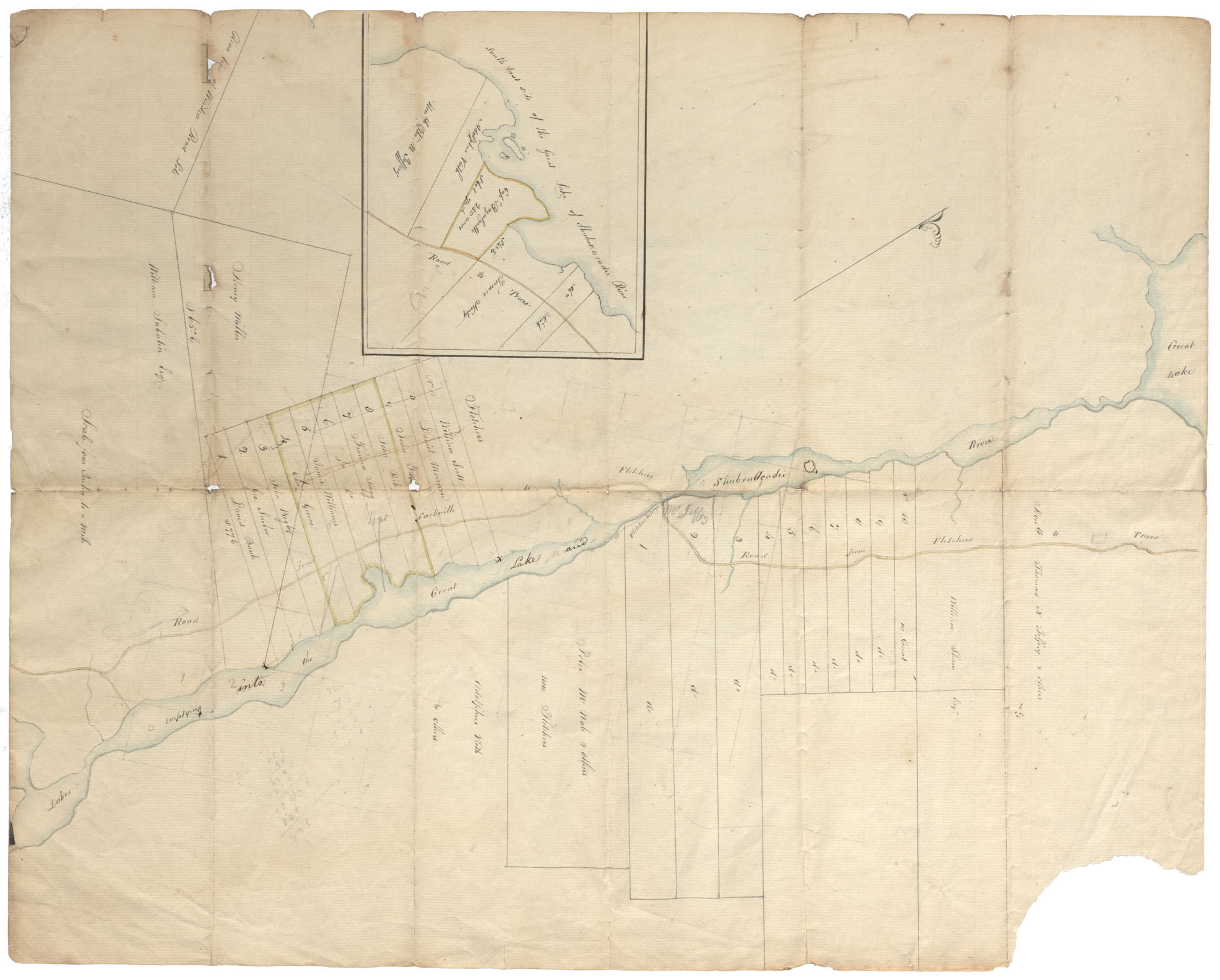 maps : Halifax County Lands on the Shubenacadie River, Stewiacke River, St. Andrews River, Giap River & Musquodoboit River