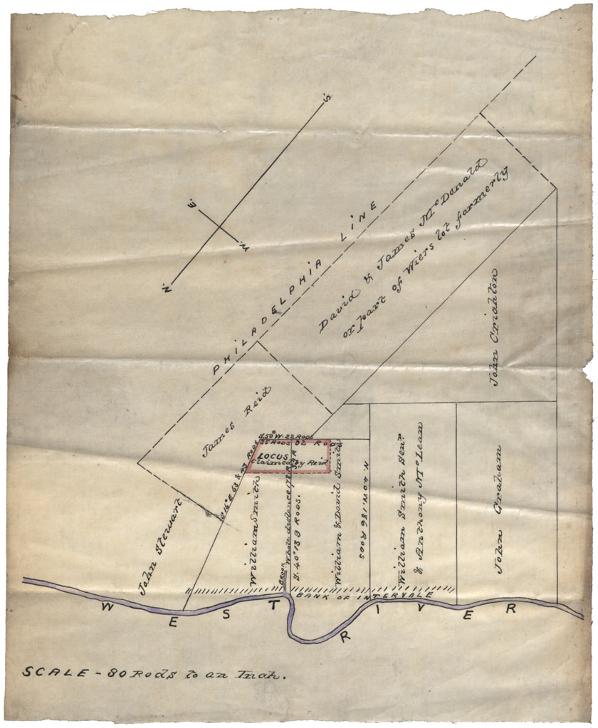 maps : Sketches Land grants West River