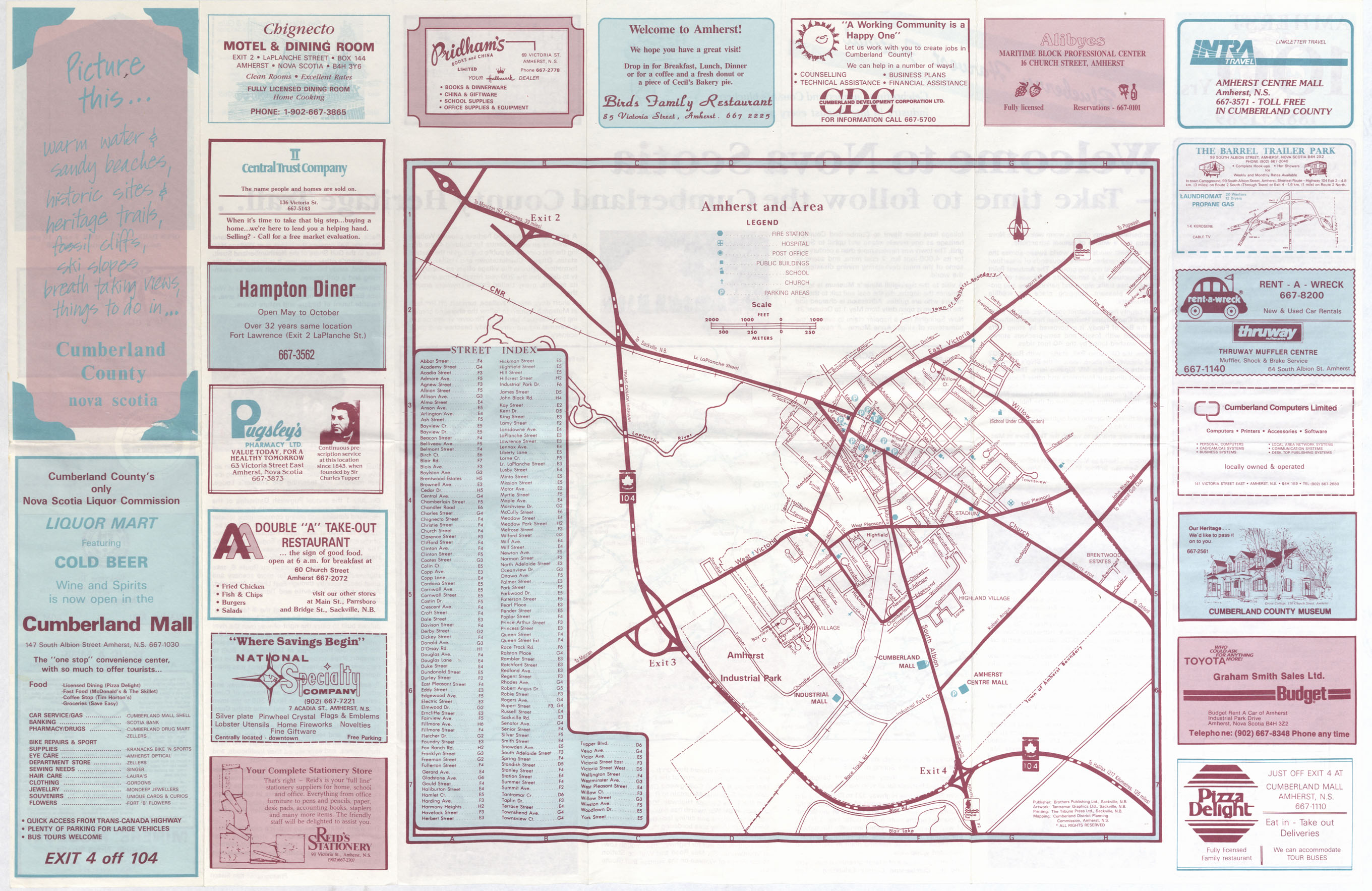 maps : Picture this…warm water & sandy beaches, historic site & Heritage trails, fossil cliffs, ski slopes….Cumberland County, N.S.