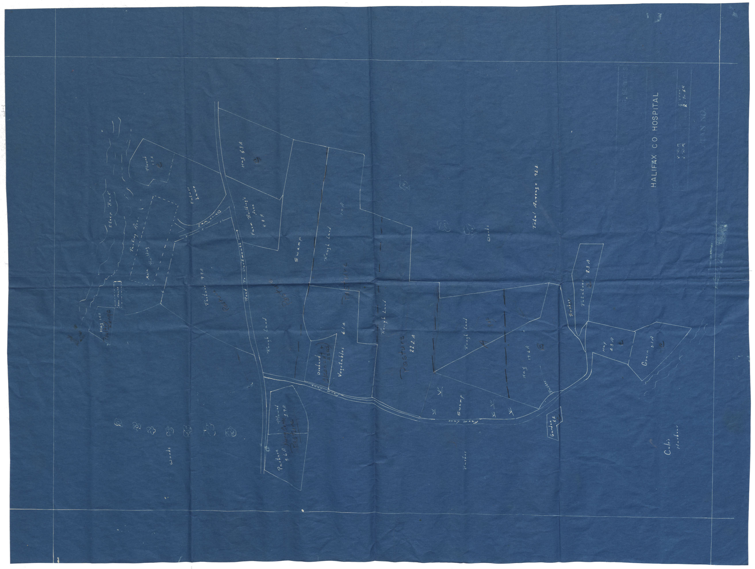 maps : Halifax County Farm Hospital plan