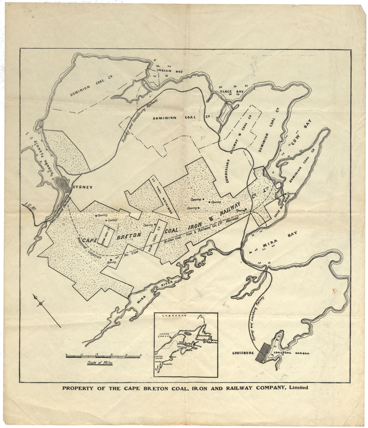 maps : Property of the Cape Breton Coal, Iron and Railway Company Limited