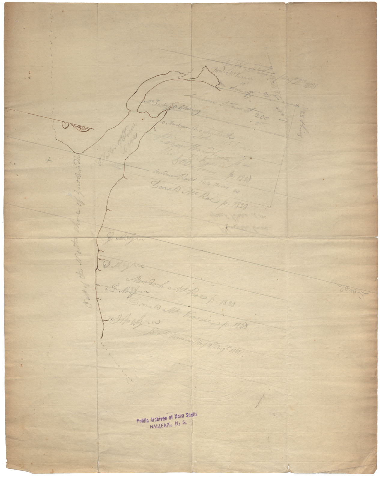 maps : Cape Breton Sketches Great Bras dOr and Pt. Avone w.m.1818