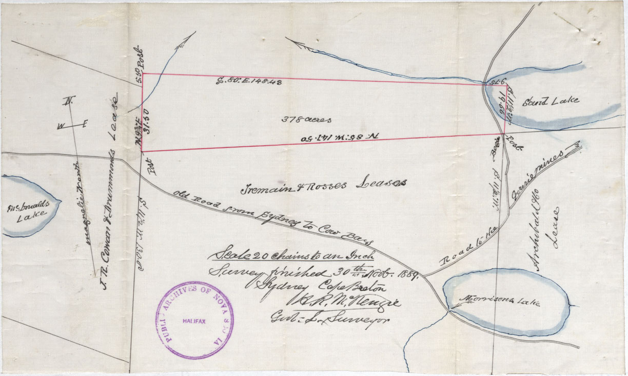 maps : Coal Area Rear Cow Bay, Cape Breton