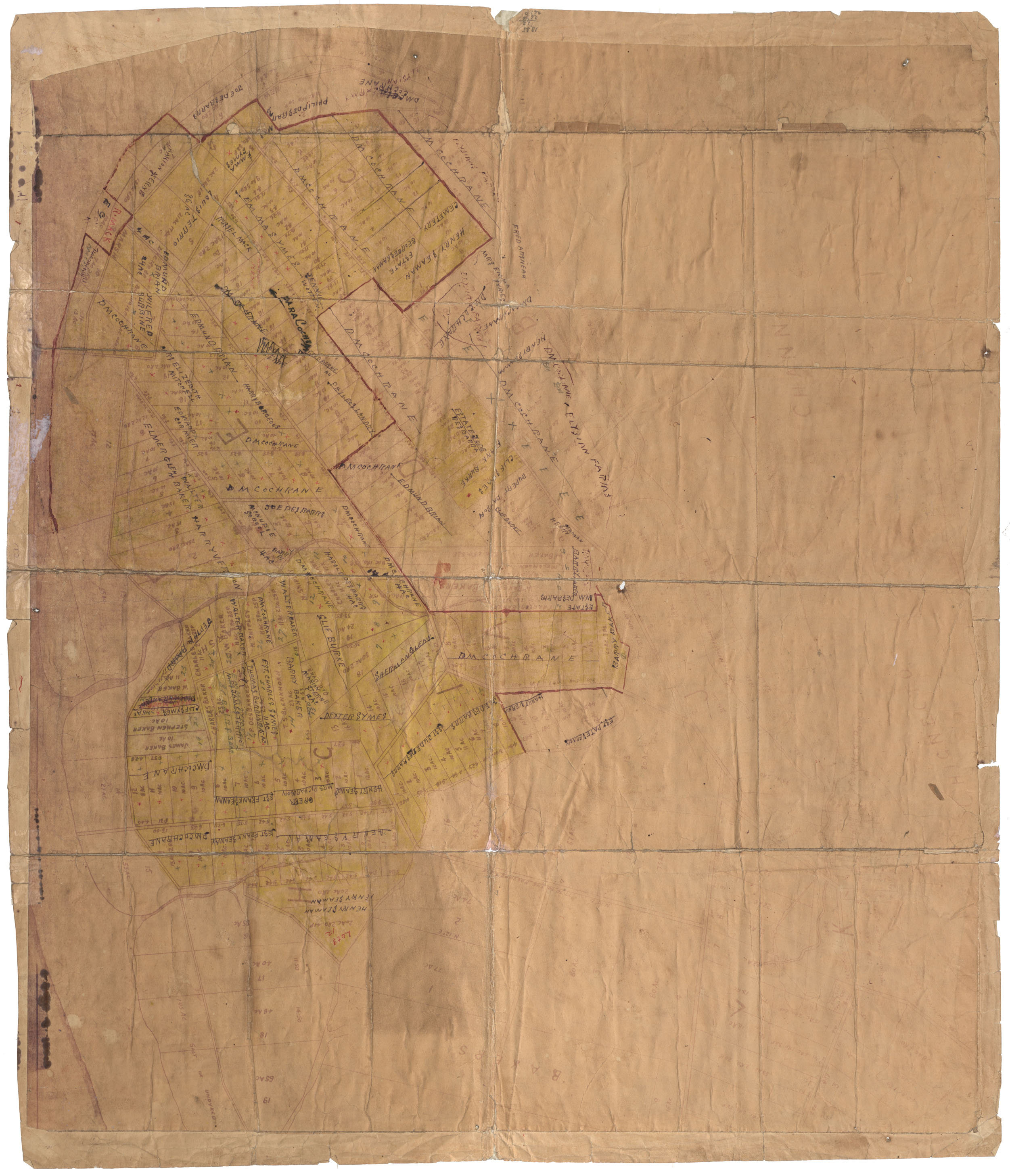 maps : Land Grants, a copy, author unknown