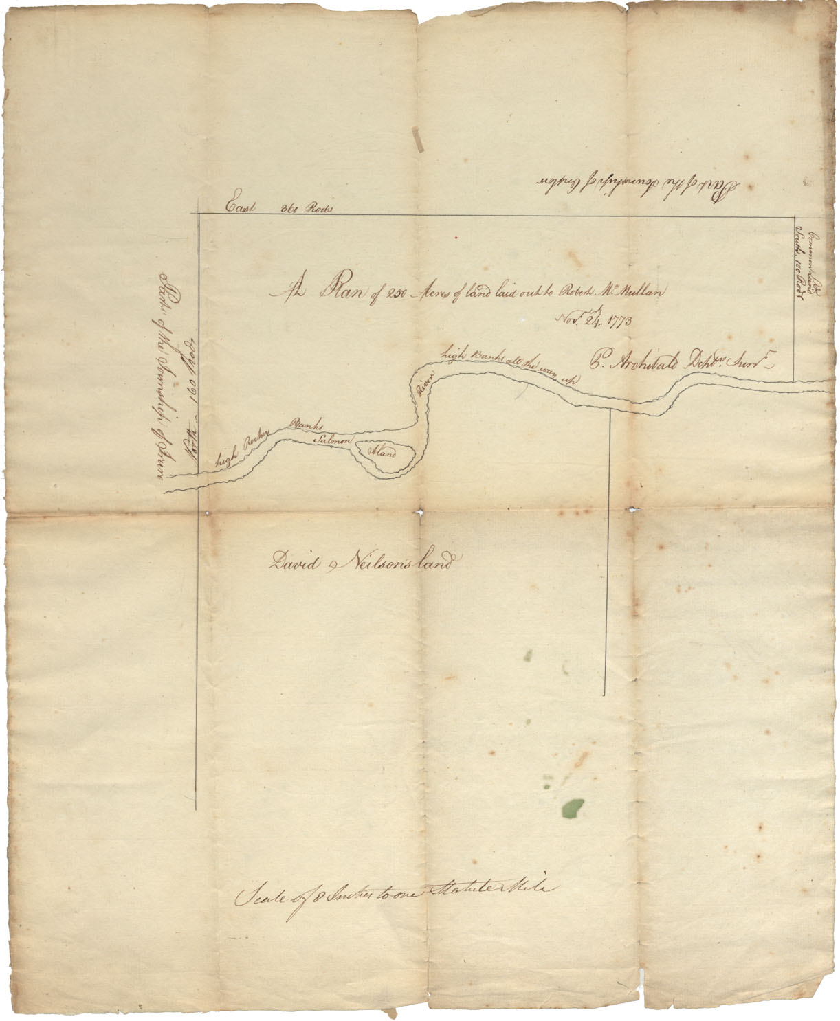 maps : Colchester County Salmon River (high rocky banks) Common Land, township of Onslow & Truro, 1773