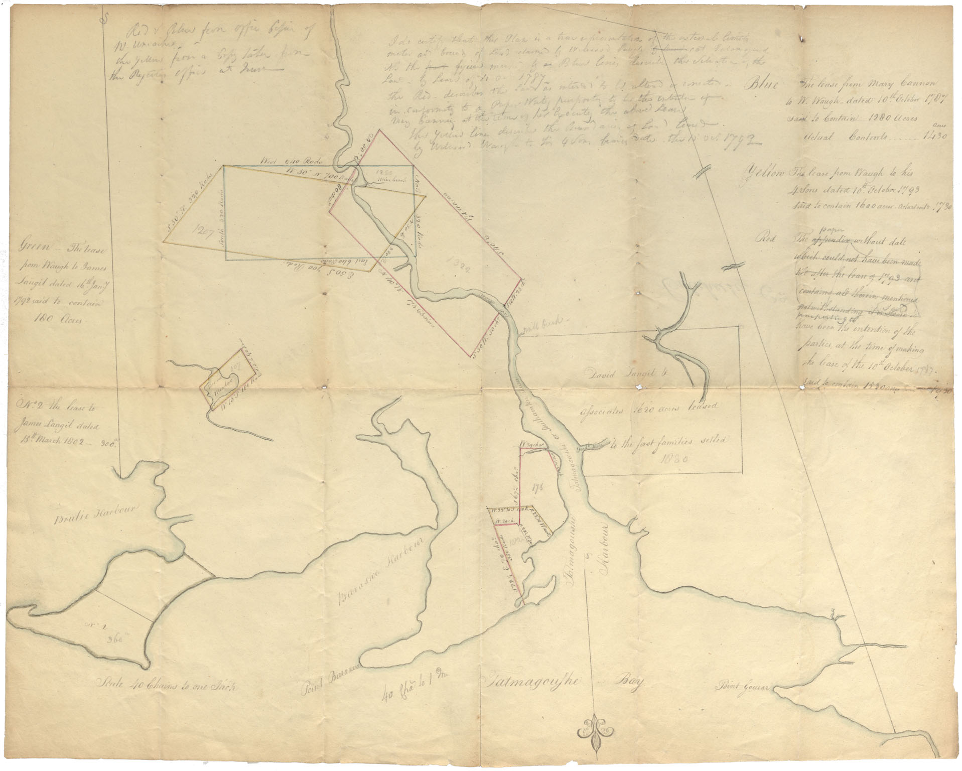 maps : Colchester County From Brule Harbour to Tatamagouche Bay & Road w.m.1810