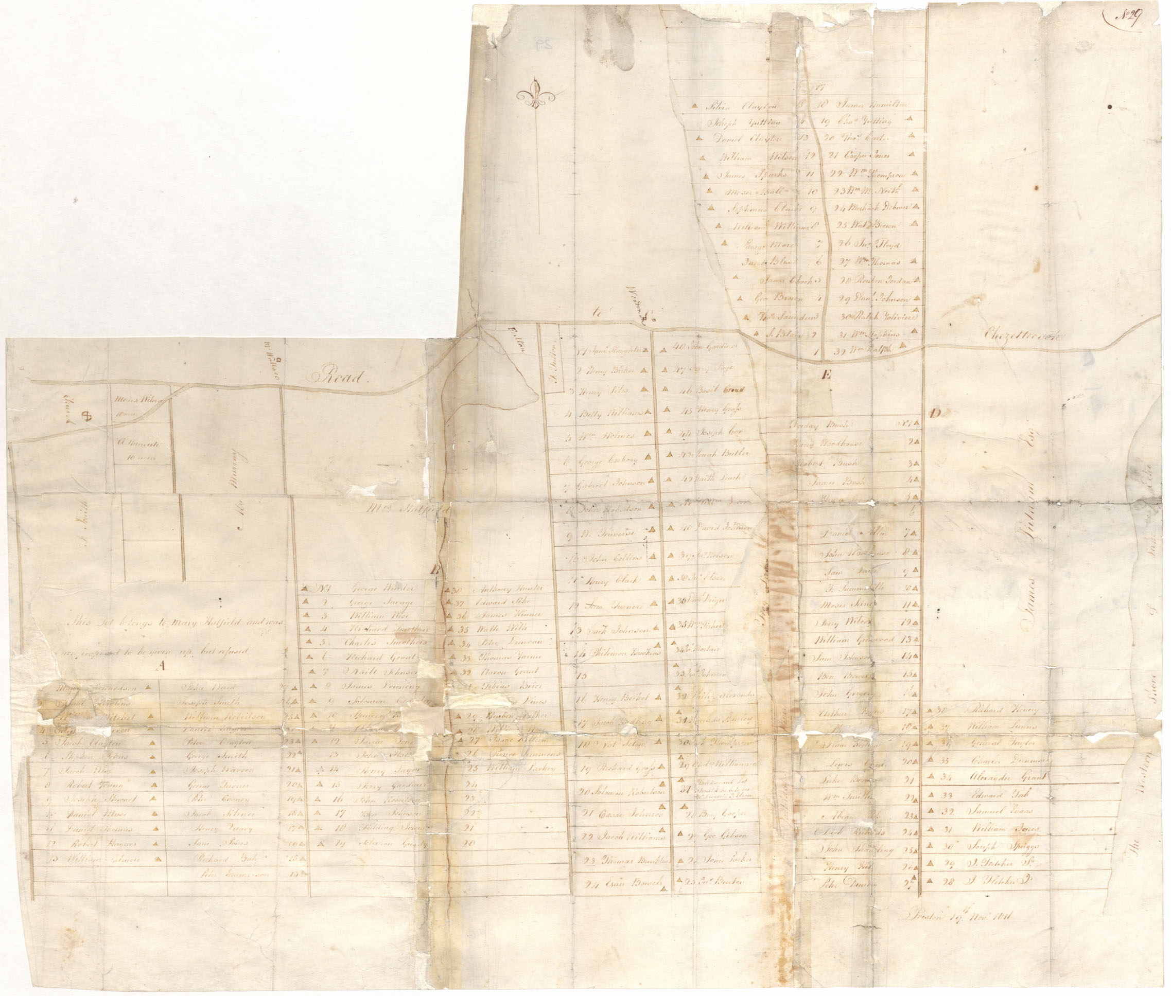 maps : Sketch of Refugee lands at Preston