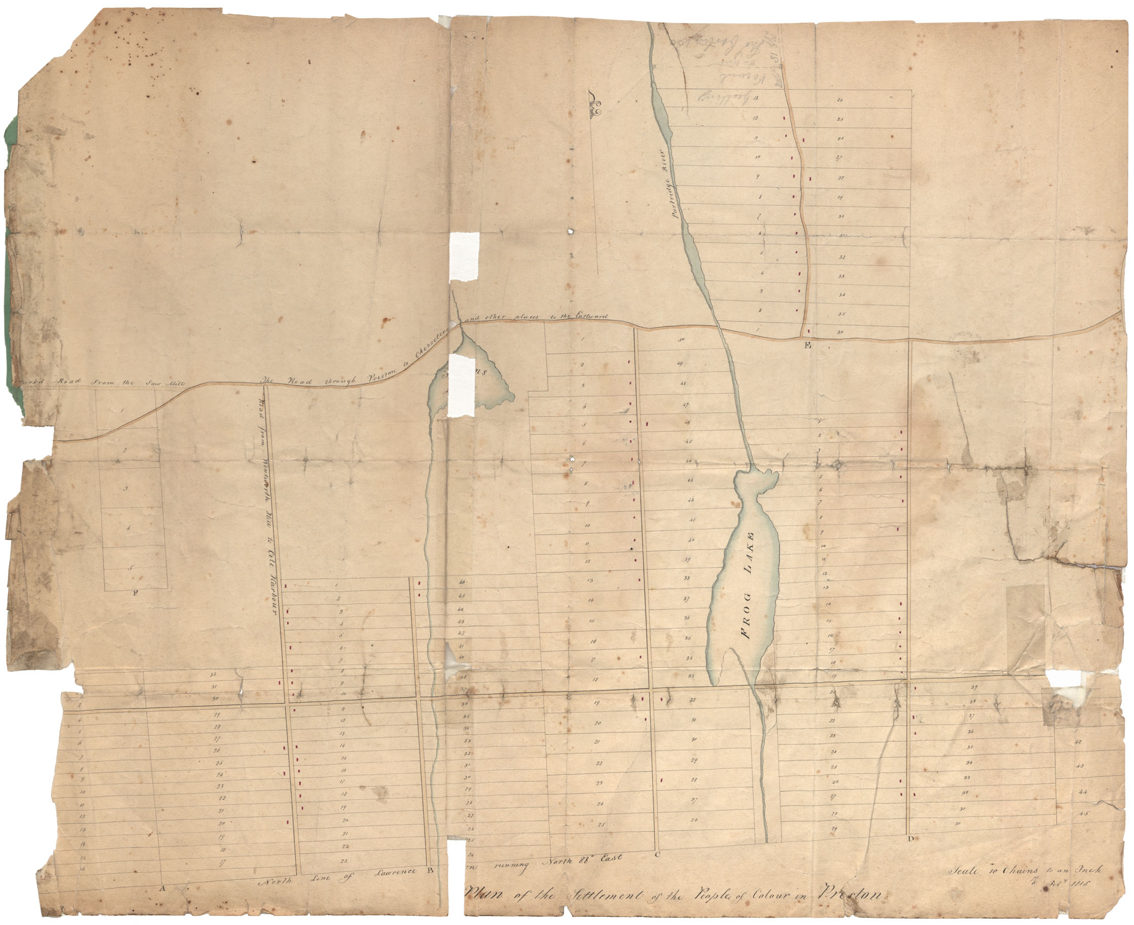 maps : Plan of the Settlement of the People of Colour in Preston