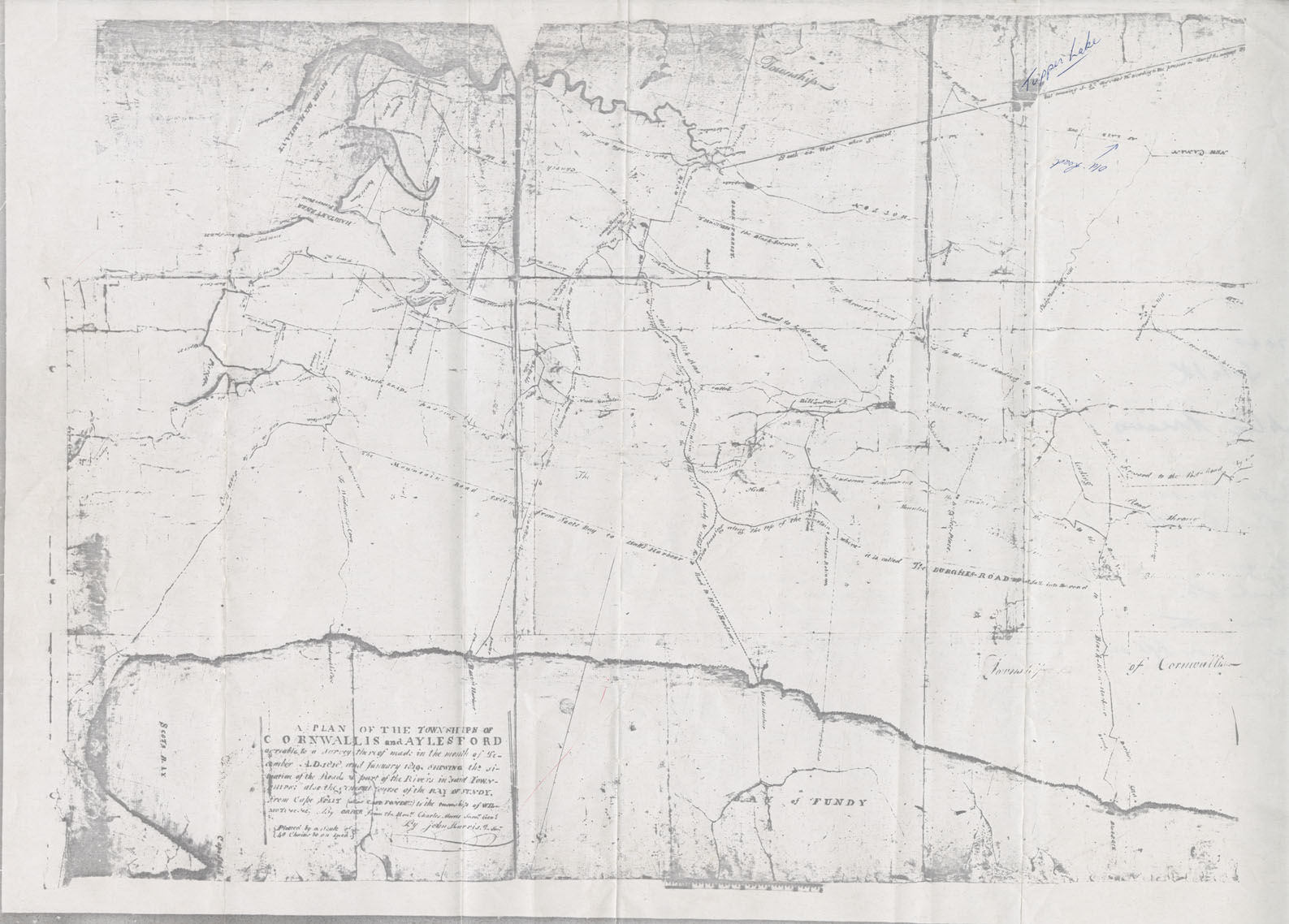 maps : Cornwallis Township A Plan of the Townships of Cornwallis and Aylesford