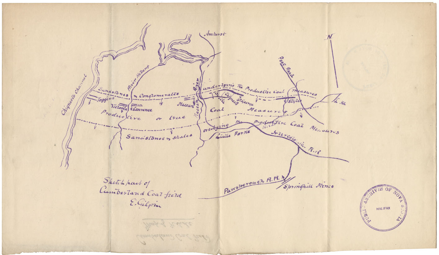 maps : Sketch Plan Cumberland Coal Fields