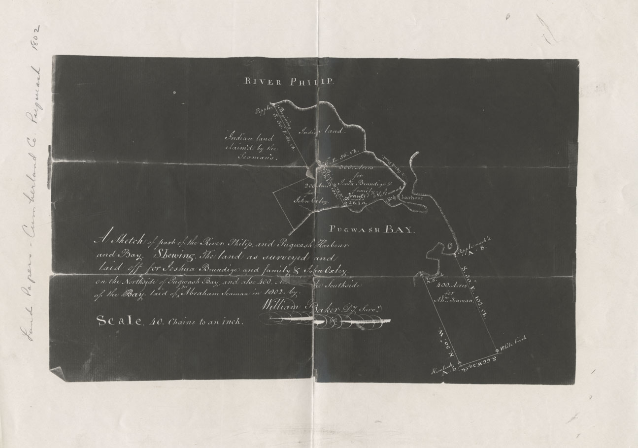 maps : Land Papers: Cumberland County: Pugwash
