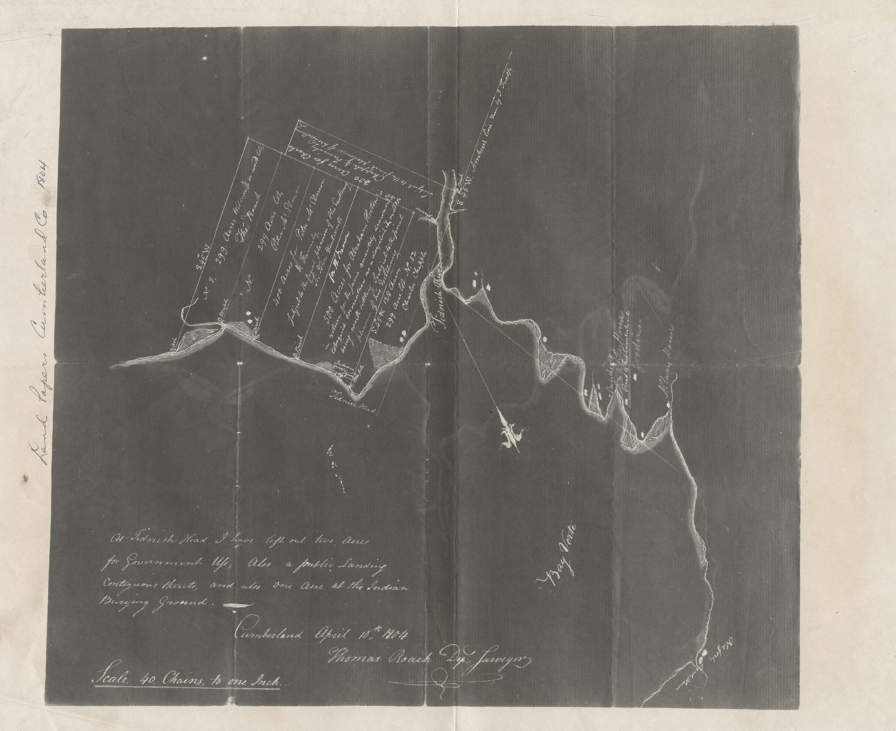 maps : Land Papers Cumberland County: Plan of Tidnish River