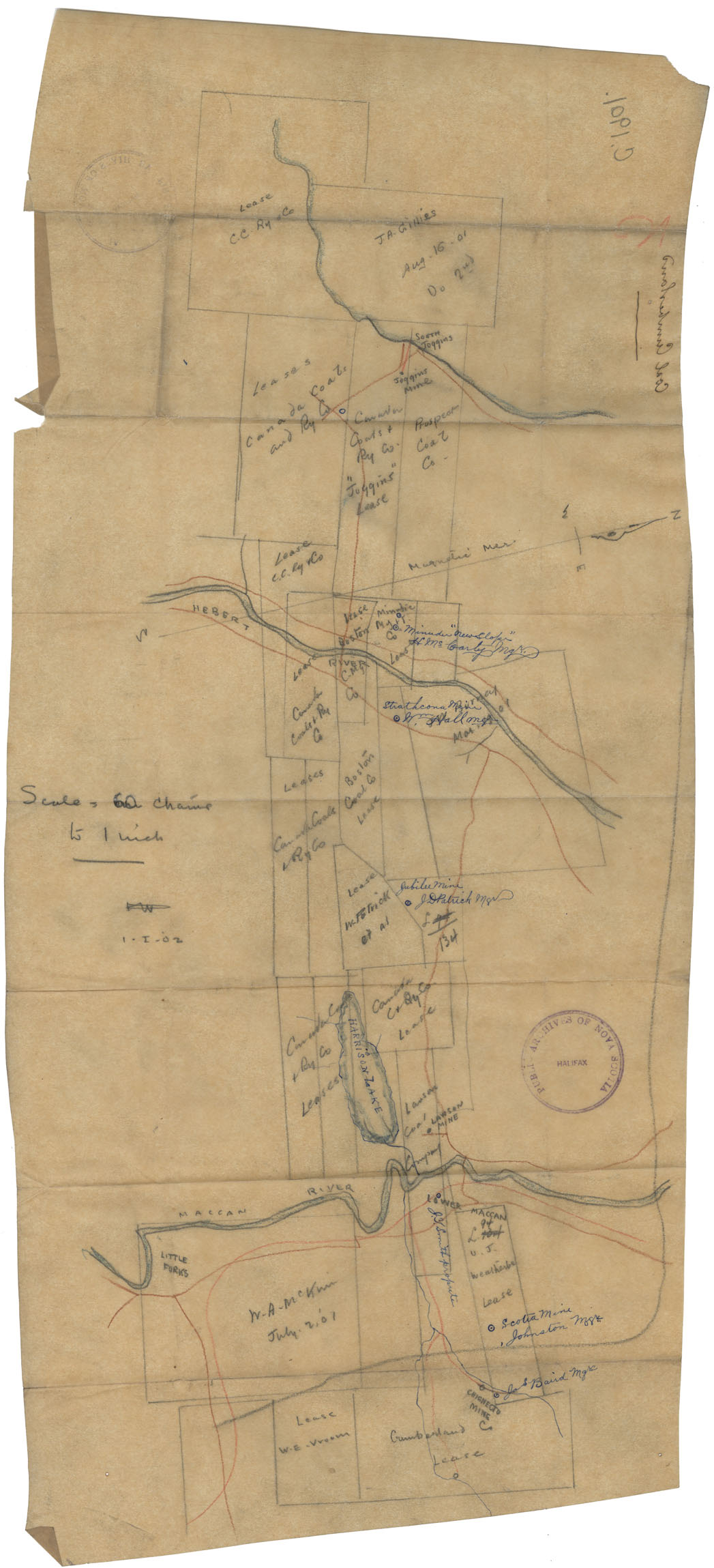 maps : Coal Leases Cumberland Co