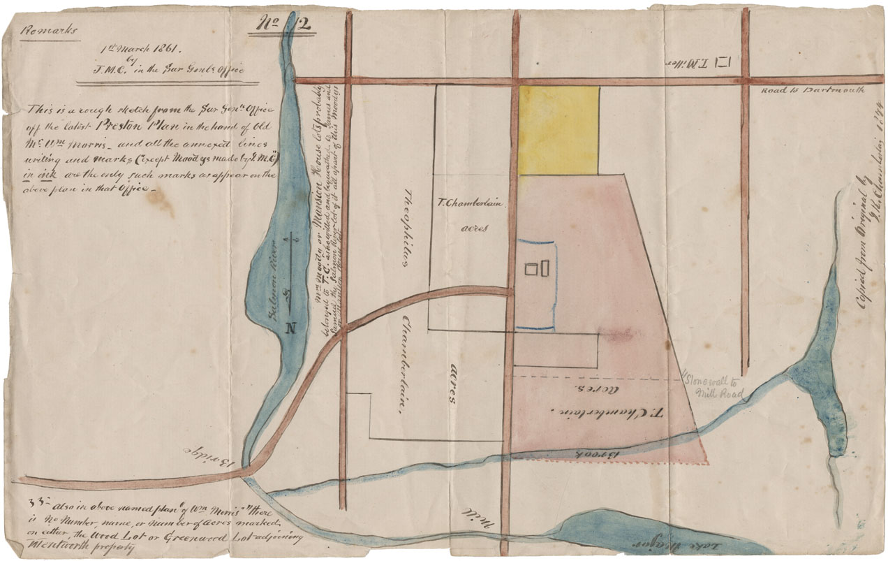 maps : Rough Sketch latest Preston [Township] plan