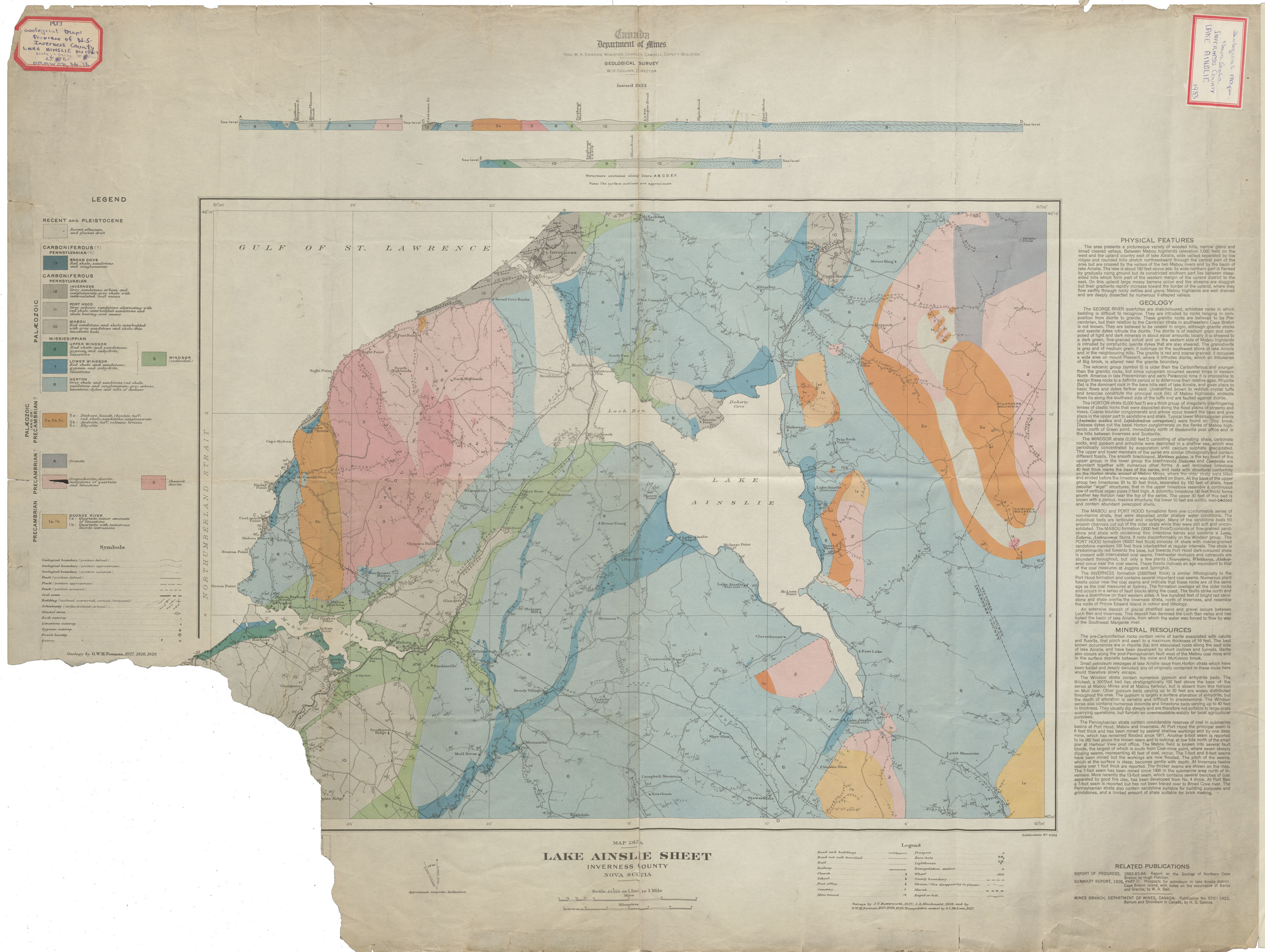 maps : Lake Ainslie Sheet
