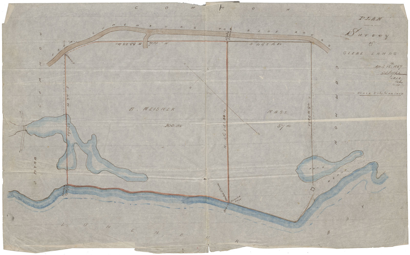 maps : Glebe Lands on Roads from Lunenburg to Blue Rocks A Survey of Glebe Lands