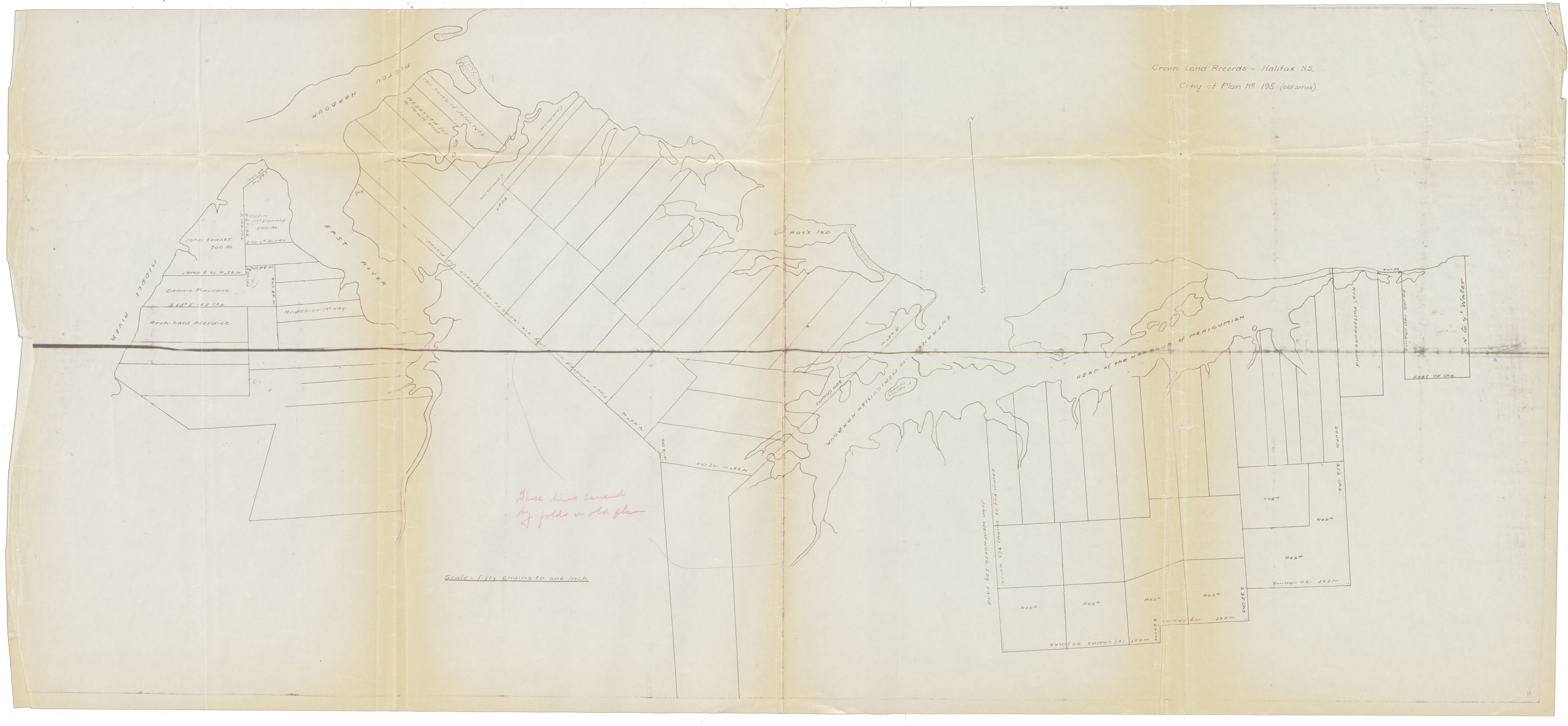 maps : Land Grants: Mergomesh Harbour and Pictou