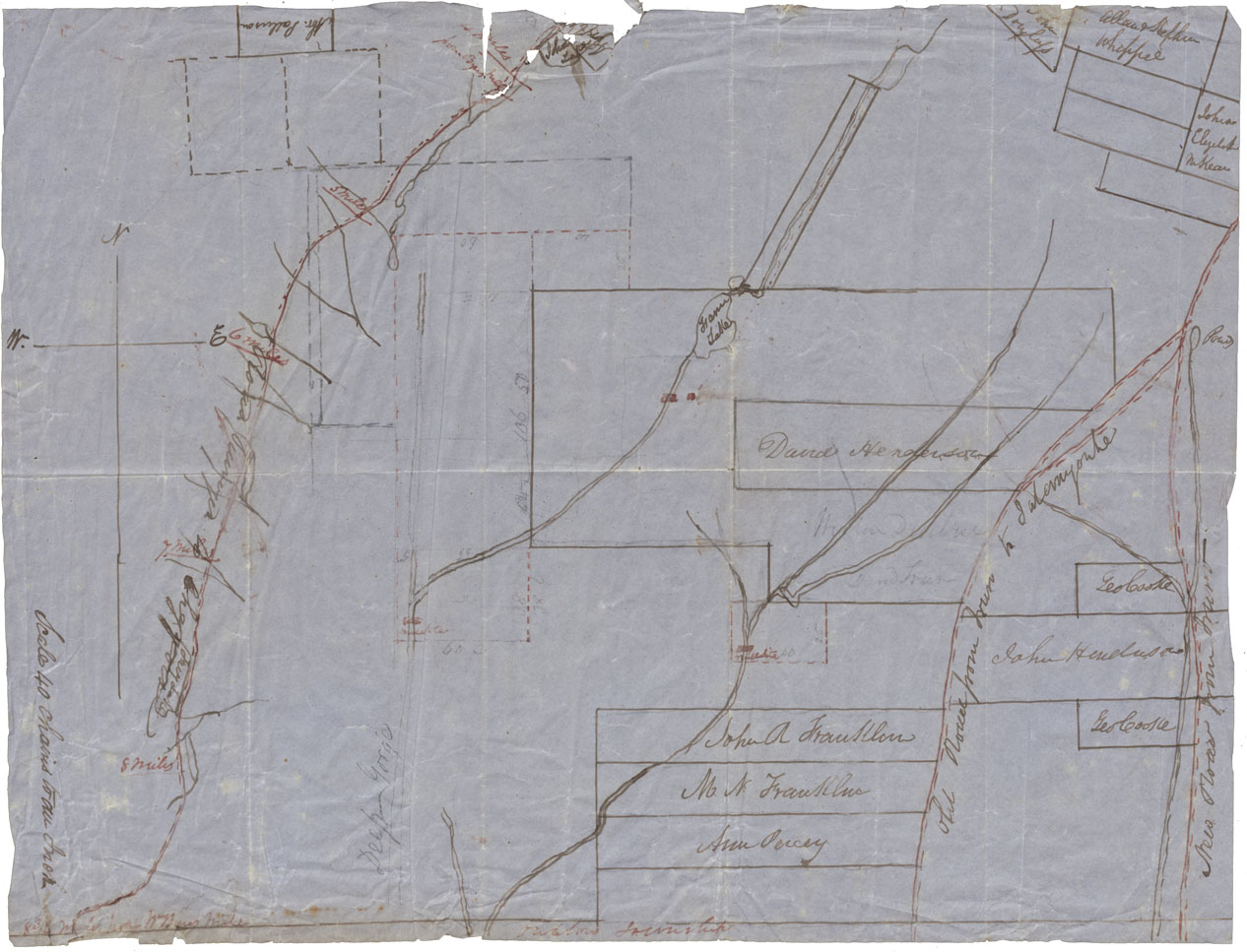 maps : Plan of Land between Folly Lake and the Old Cobequid Road