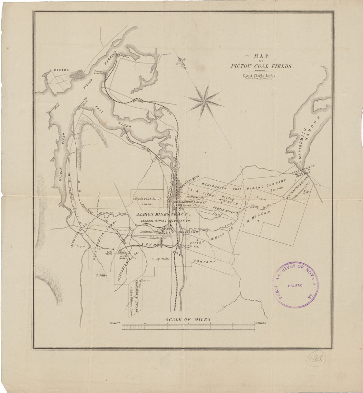 maps : Map of the Pictou Coal Fields