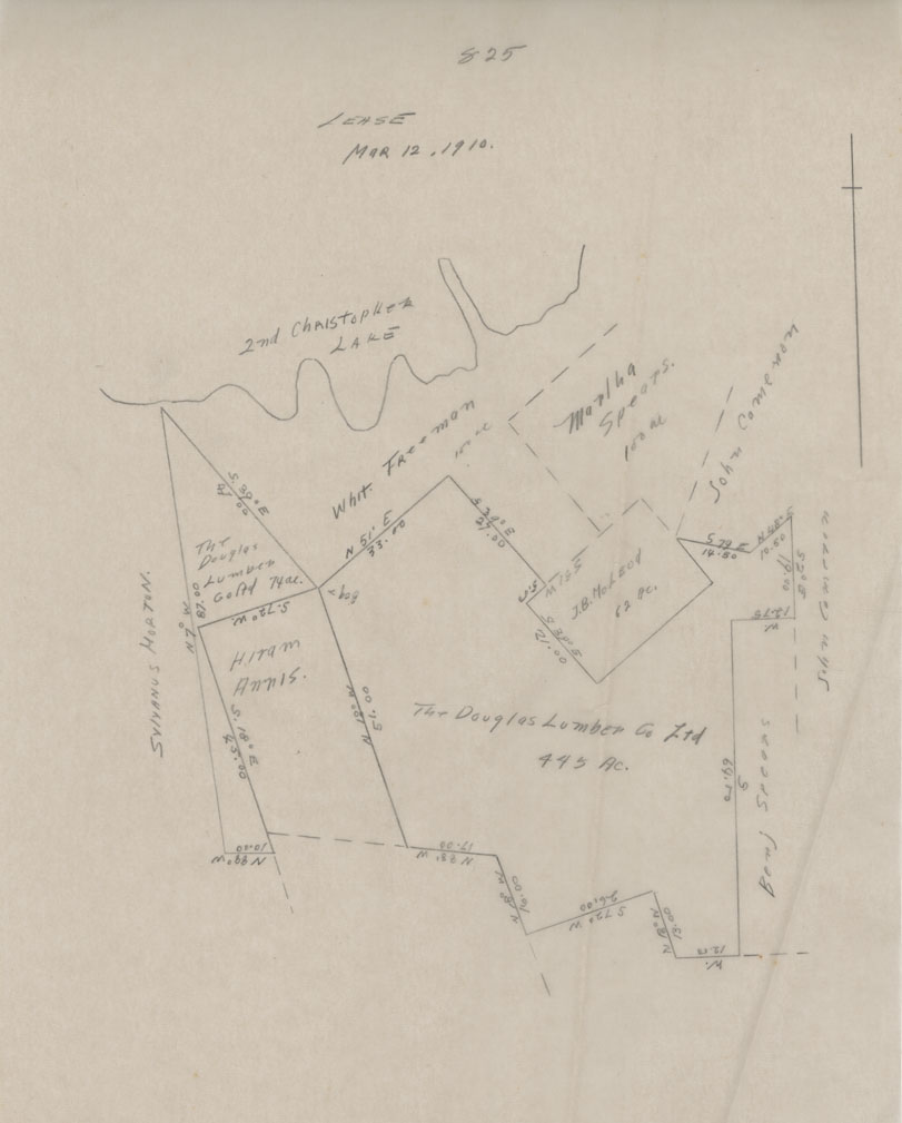 maps : [Sketch Lease Douglas Lumber Company Ltd] Mar 12, 1910