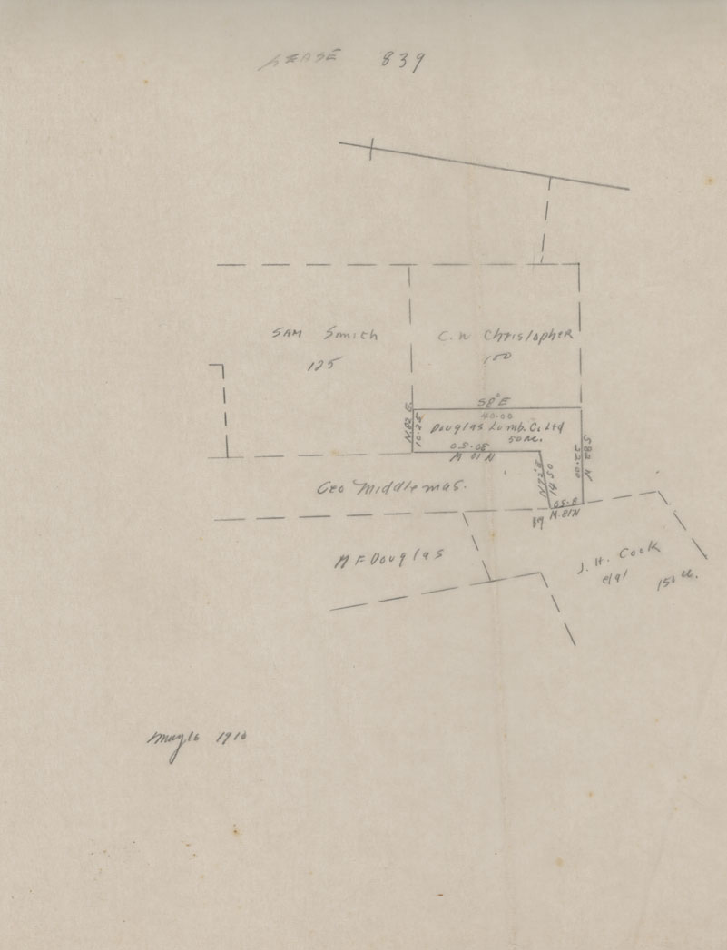 maps : Sketch Lease No. 839 Queens County