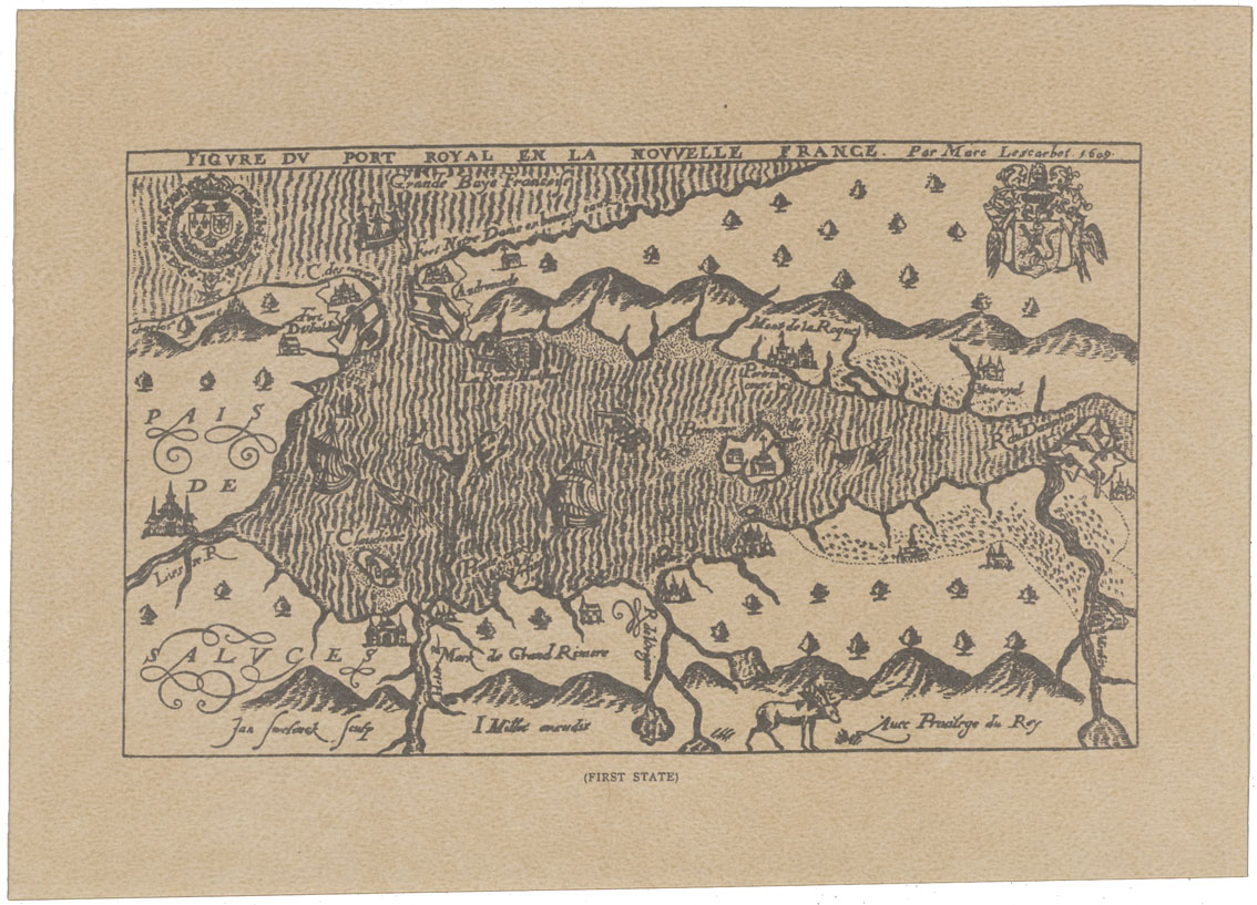 maps : Port Royal (1609) First State